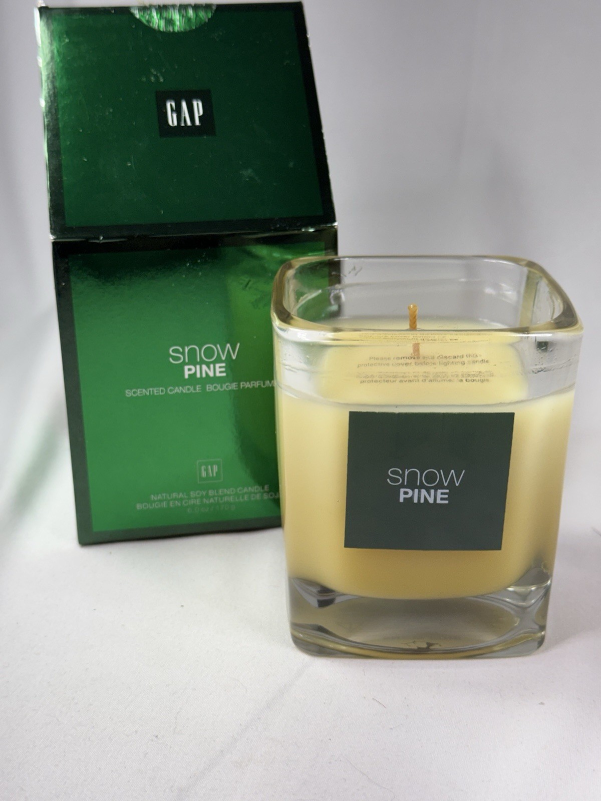 Gap Snow Pine Soy Candle 6oz Holiday Scented Bougie Parfumee Vintage Rare NEW