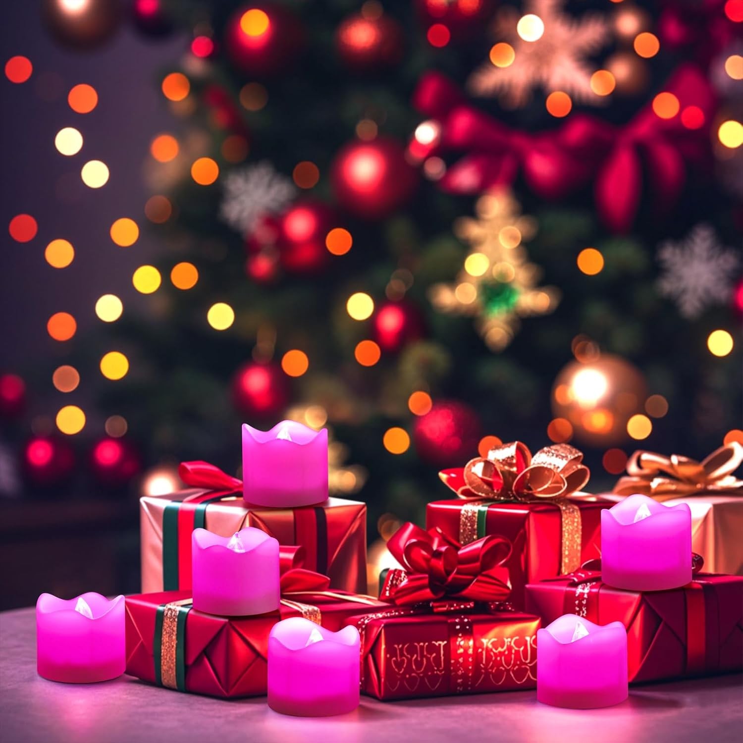 Remote Control LED Votive Candles with Timer – Battery Operated, CR2450