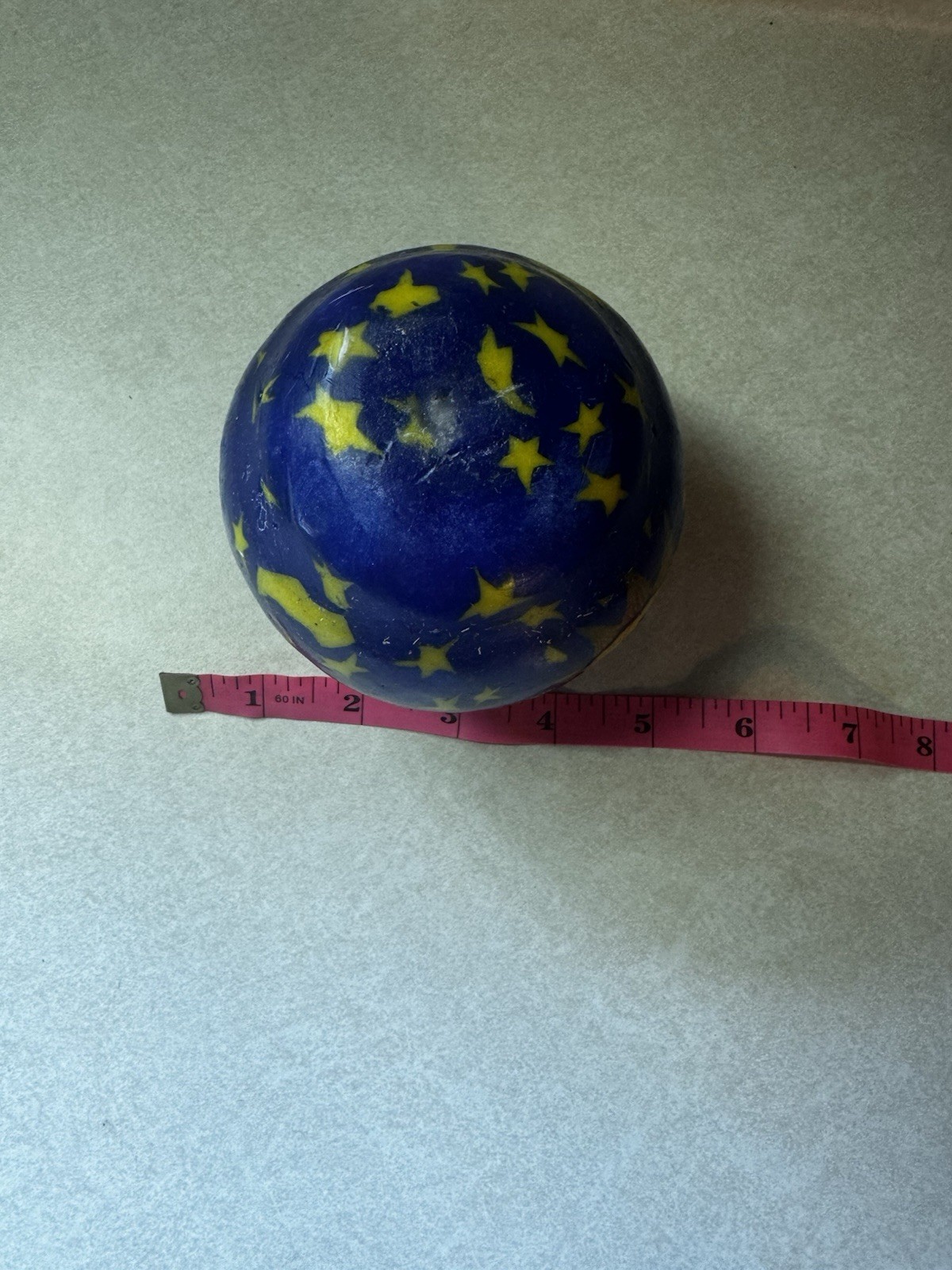 y2k celestial round candle 4in tall moon sun and stars