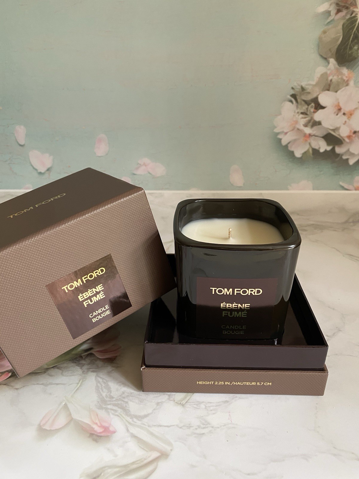 Tom Ford Ebene Fume Home Perfume Candle Bougie, Height 2.25 In, New Sealed Boxed