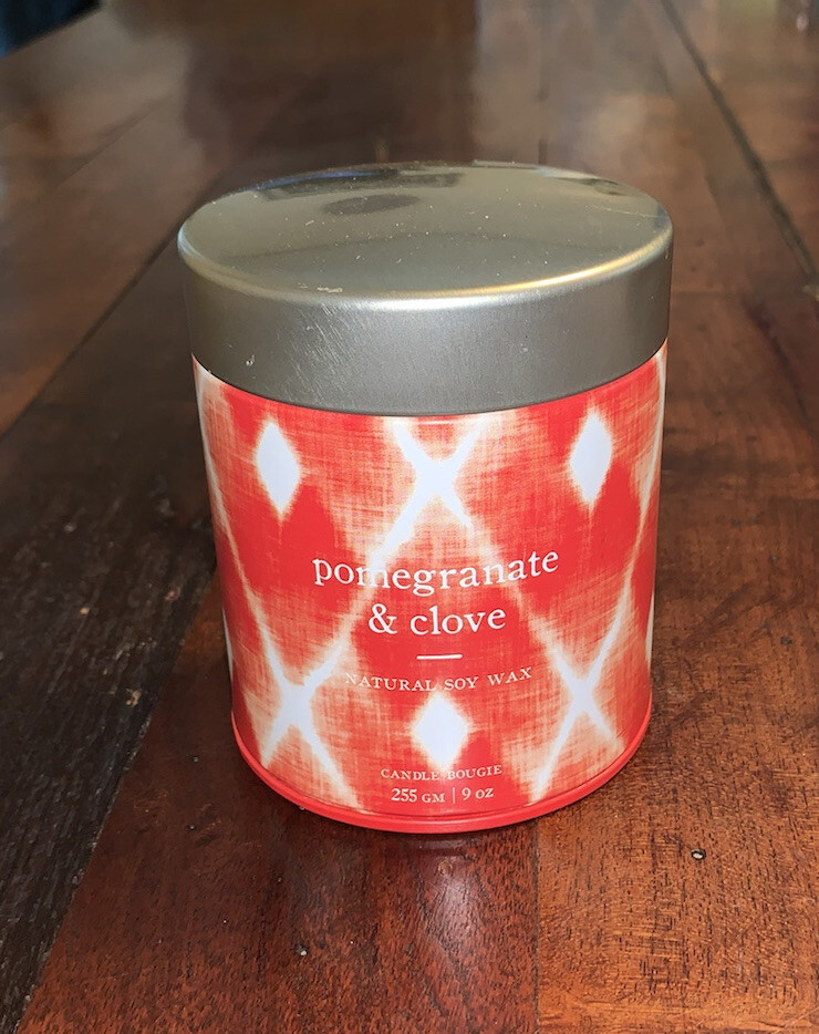 West Elm Soy Candle – Pomegranate & Clove – 9 oz 55 Hours Burn Time NEW