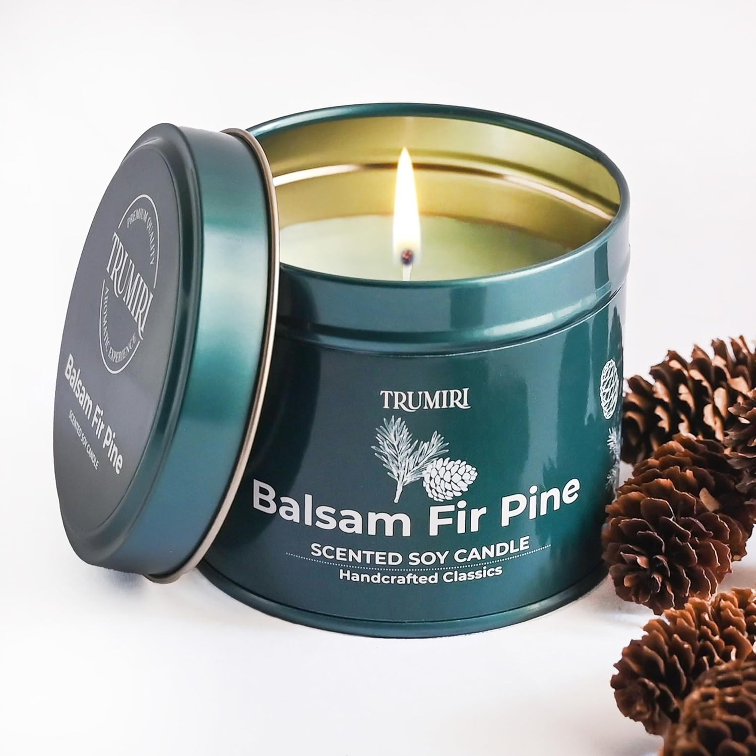Huge Sale Balsam Fir Pine Soy Wax Scented Candle Perfect Gift for Fall,Christmas