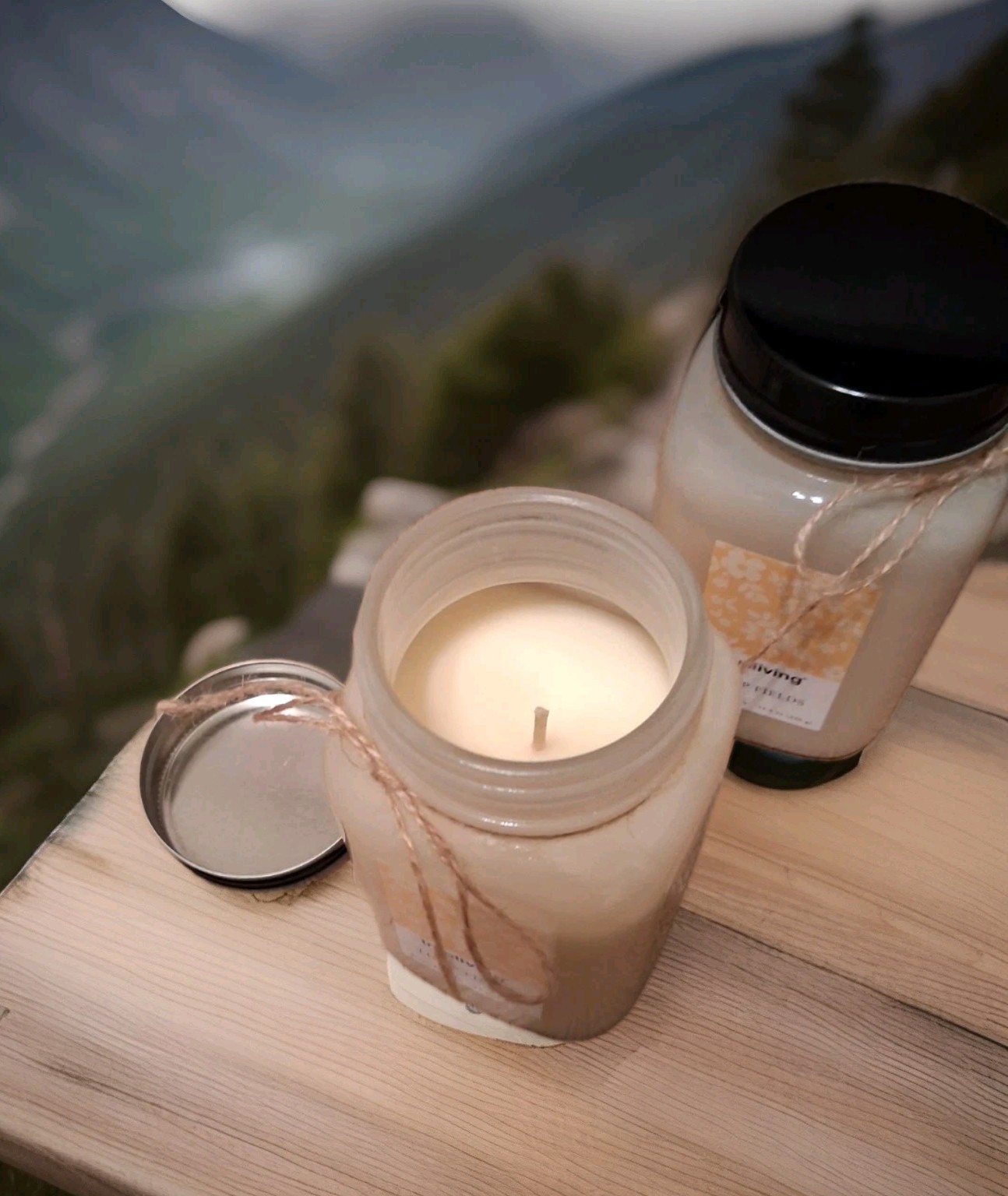 2 Tulip Fields Candles 11.5 Oz. Burn Time 40-50 Hrs.(Scent: Fresh Spring Blooms)