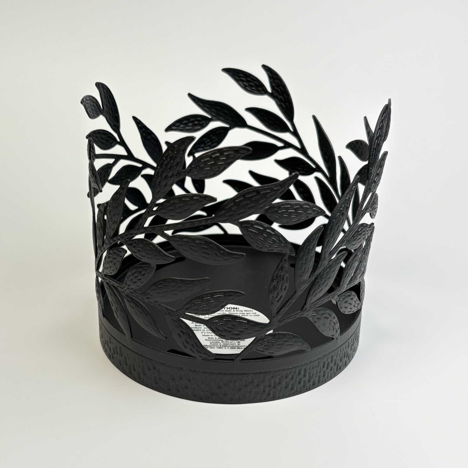 Bath and Body Works Modern Branches 3-Wick Candle Holder Black (For 4″ candle)
