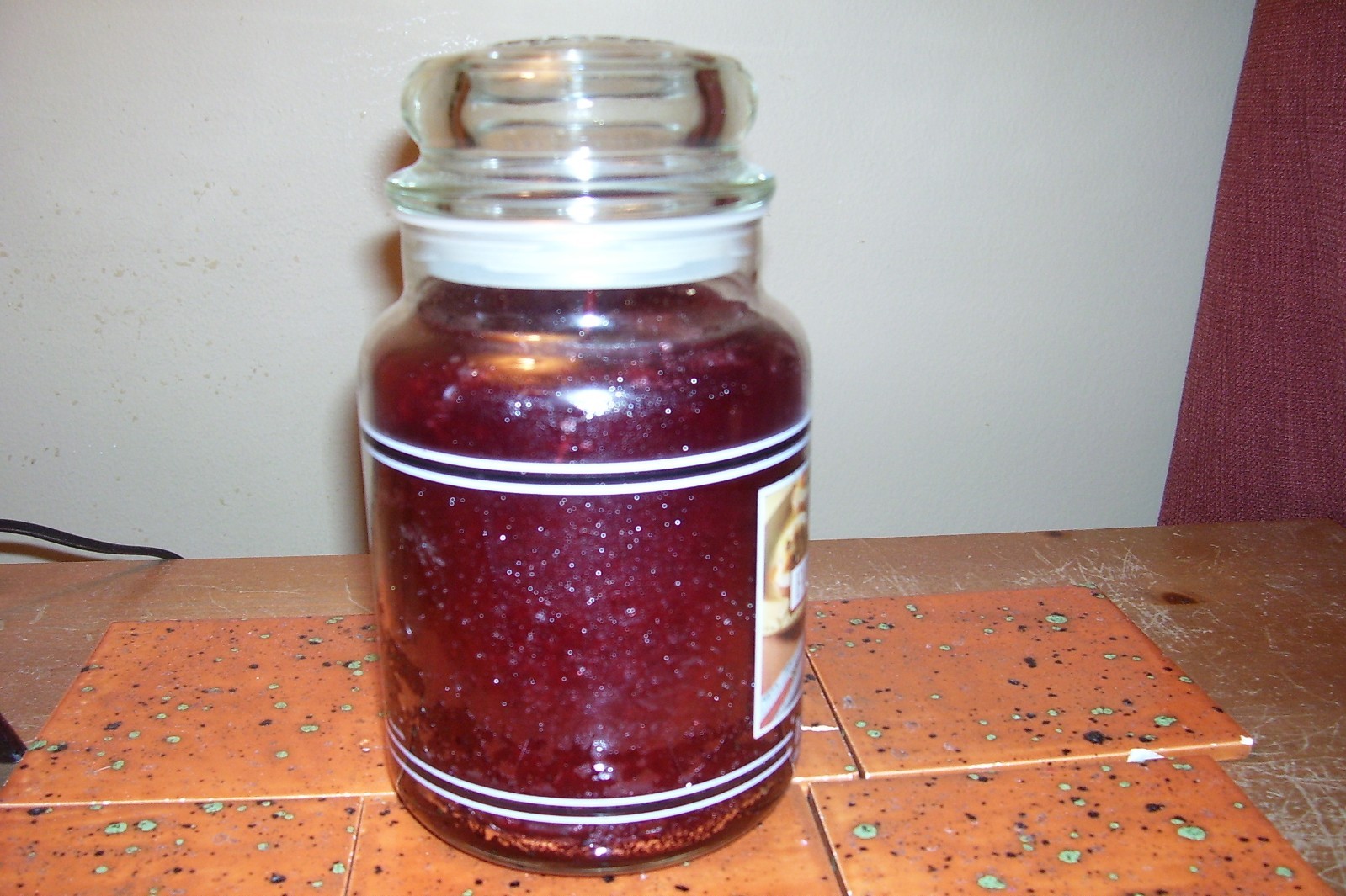 yankee candle 22oz JAR FARMHOUSE APPLE + BASE UNIT WITH REFILL + 1 TART