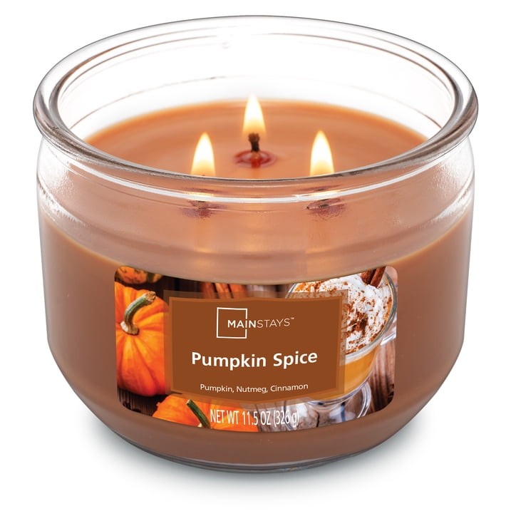 (3 Pack) Pumpkin Spice Scented 3-Wick Candles, 11.5oz FREE & FAST SHIP IN 2 DAYS