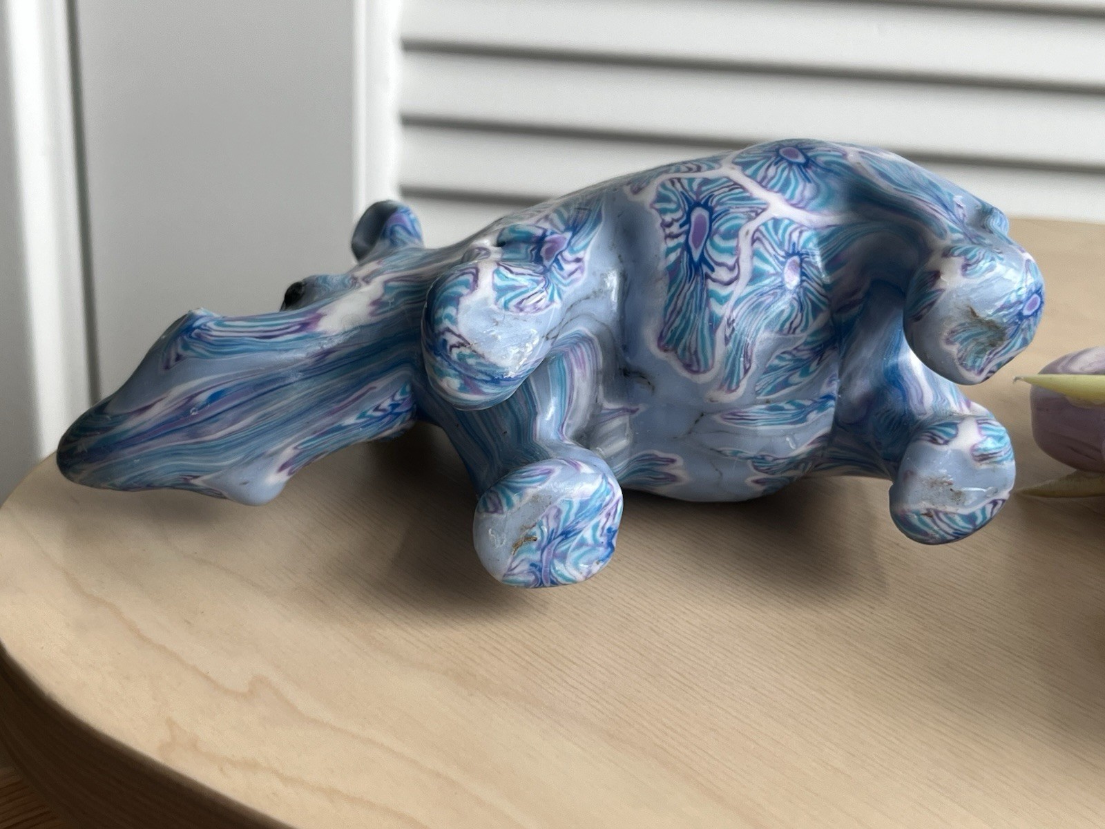 Vtg Swazi Candle Elephant Rhino Millefiori Wax Art African Animals Lot Of 2