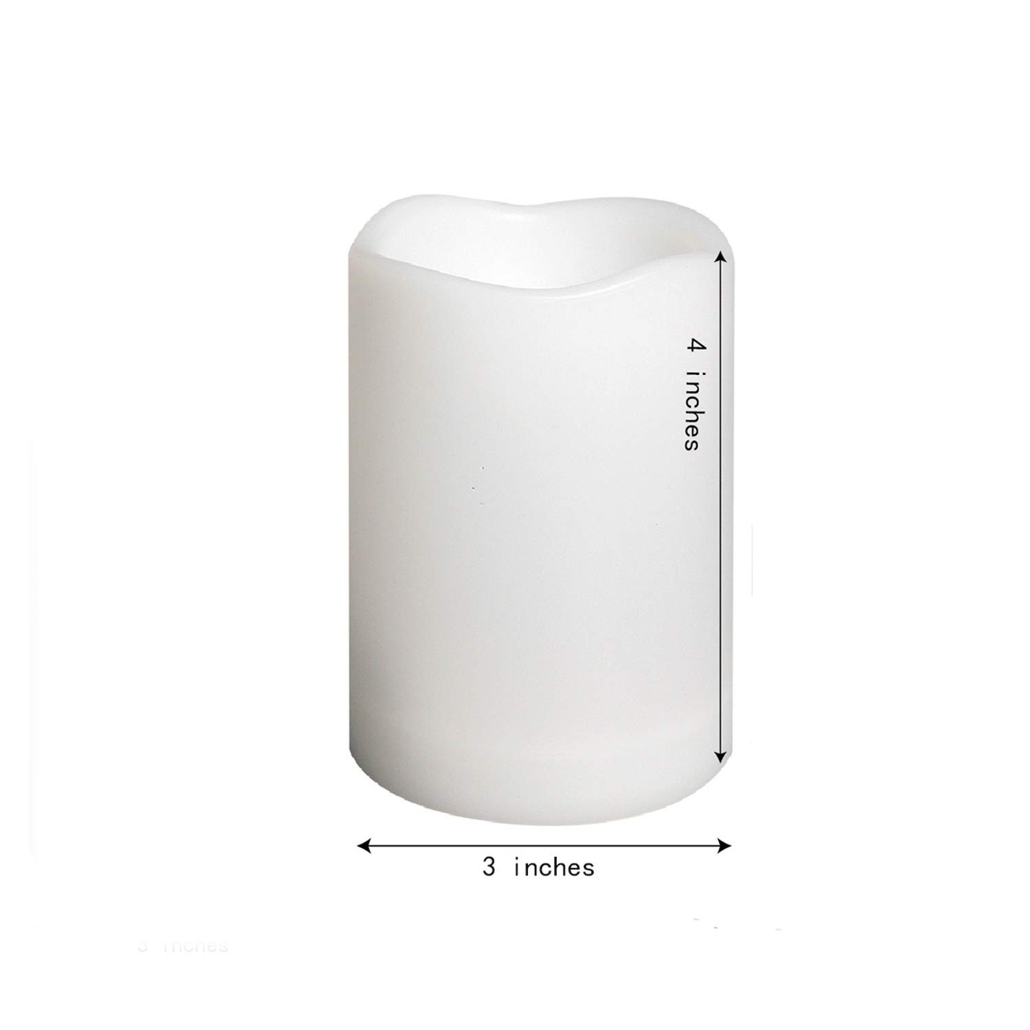 Outdoor Waterproof Color Changing Flameless Plastic 3″x4″ Multi-color, White