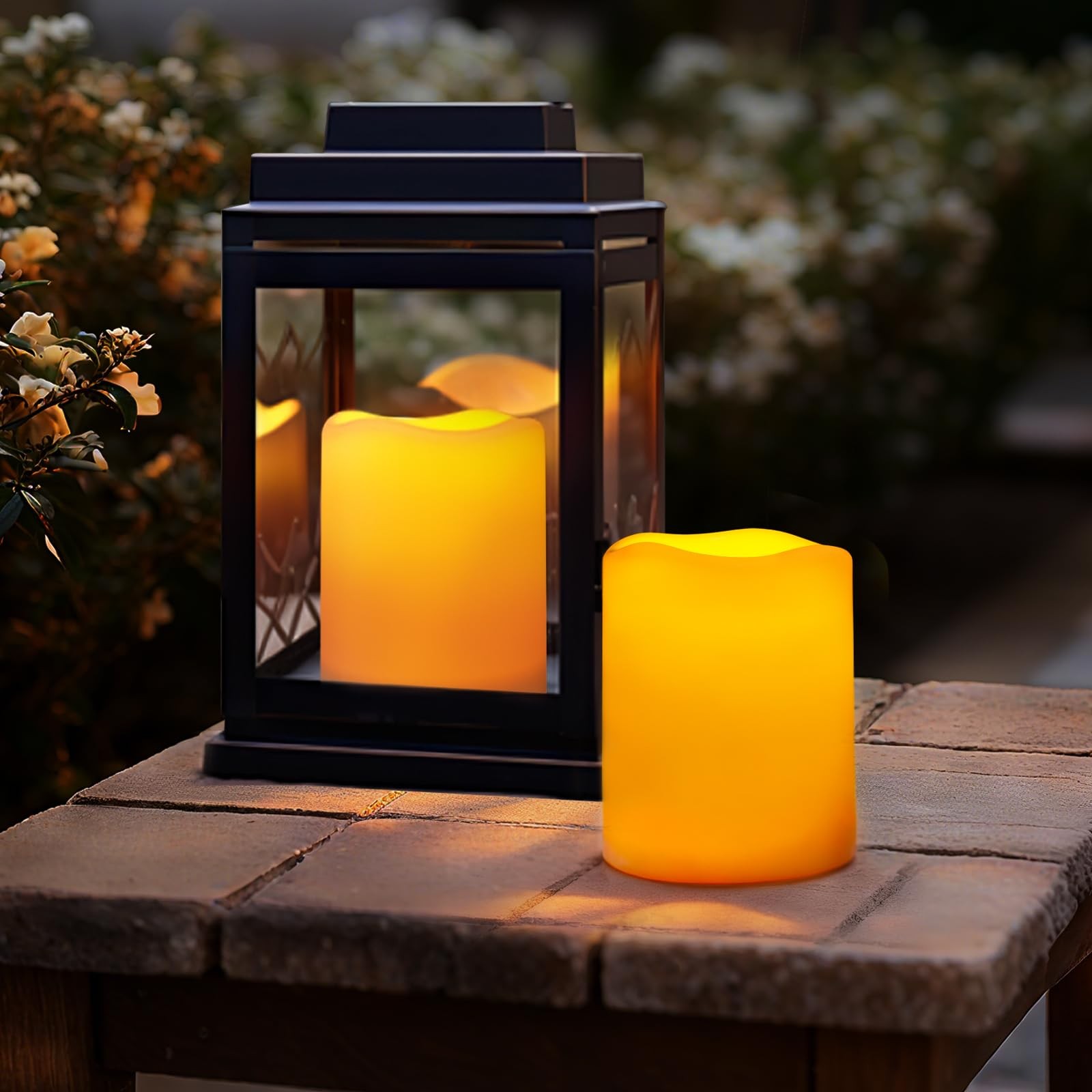 Solar Candles Outdoor Waterproof, Rechargeable Candles, Solar Powered Flamele…