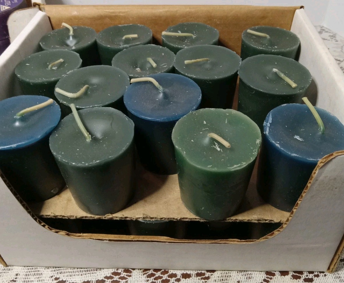 Lot Of 70+ Votive Candles, Asst Scents, Blue Ridge Brand-Hand Poured Wax NC Mtns