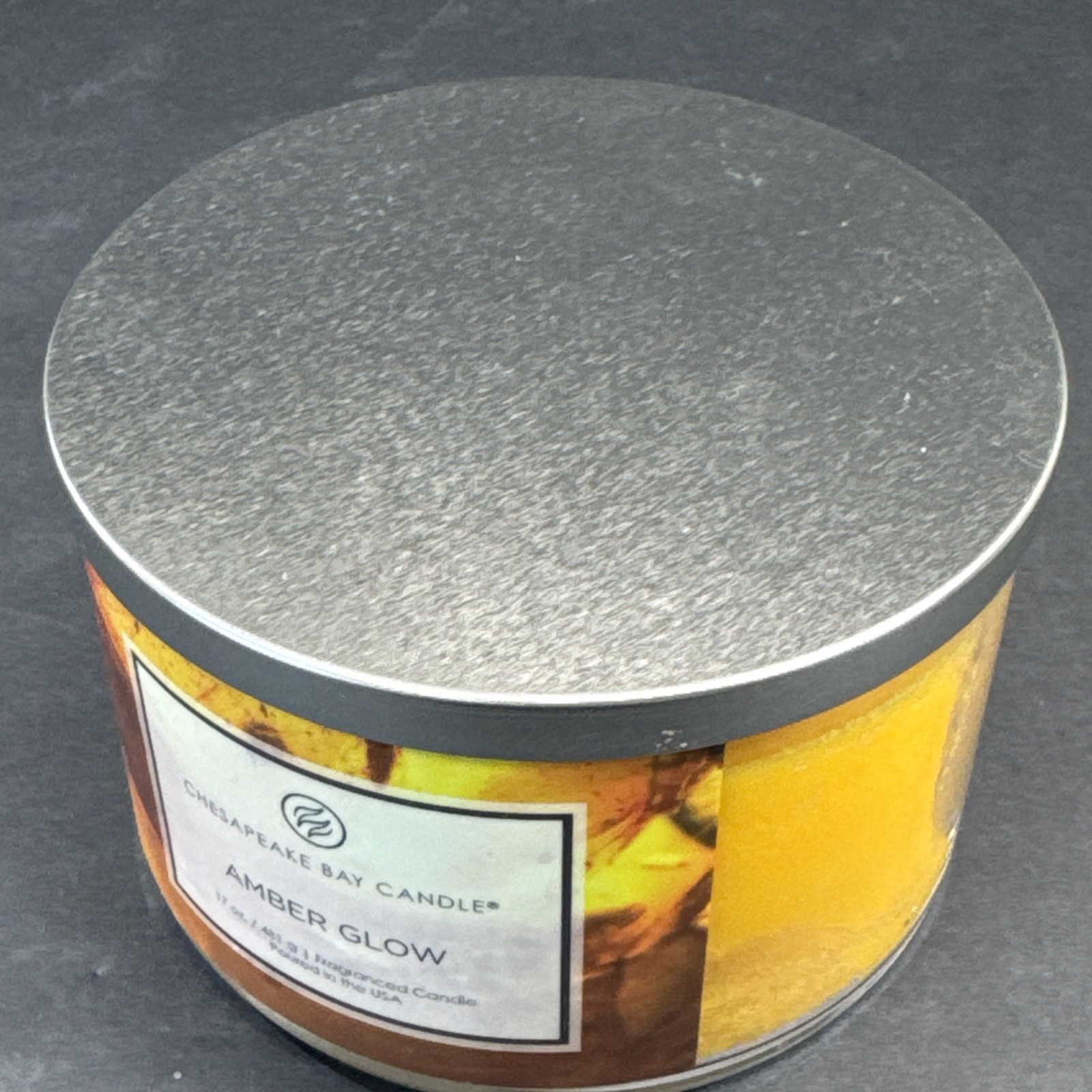 Chesapeake Bay Amber Glow Candle Large 3 Wick 17.0 oz/ 481g NEW