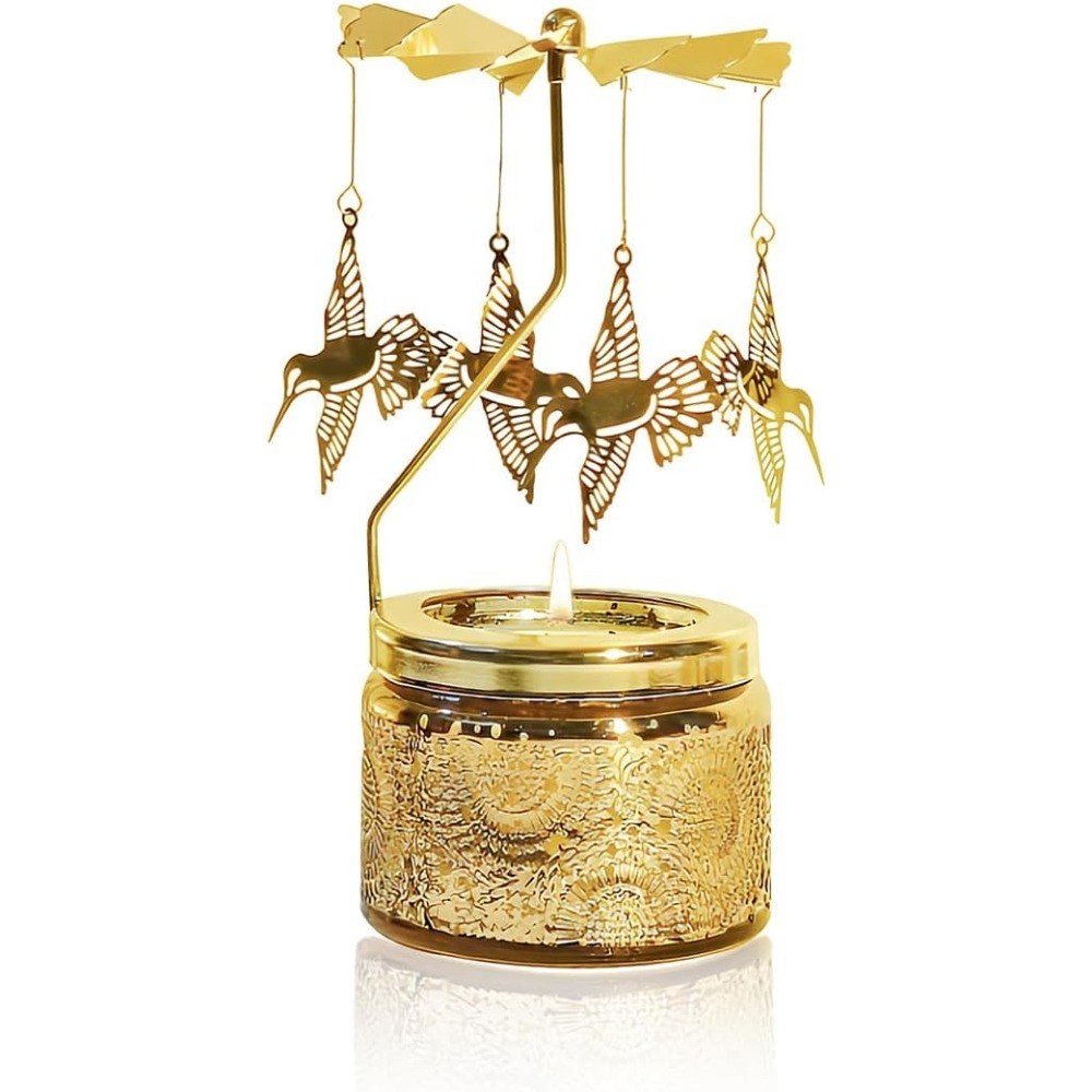 Rotating Aromatherapy Candle Gift Box Bathroom Bedroom Display Christmas Decor