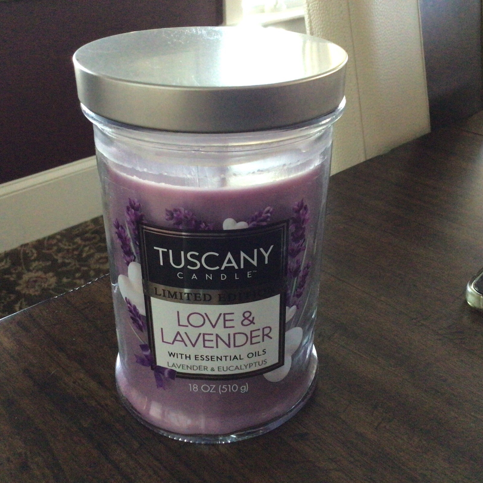 Tuscany Limited Edition 2 wick candle 18 oz LOVE & LAVENDER (multiple Available)