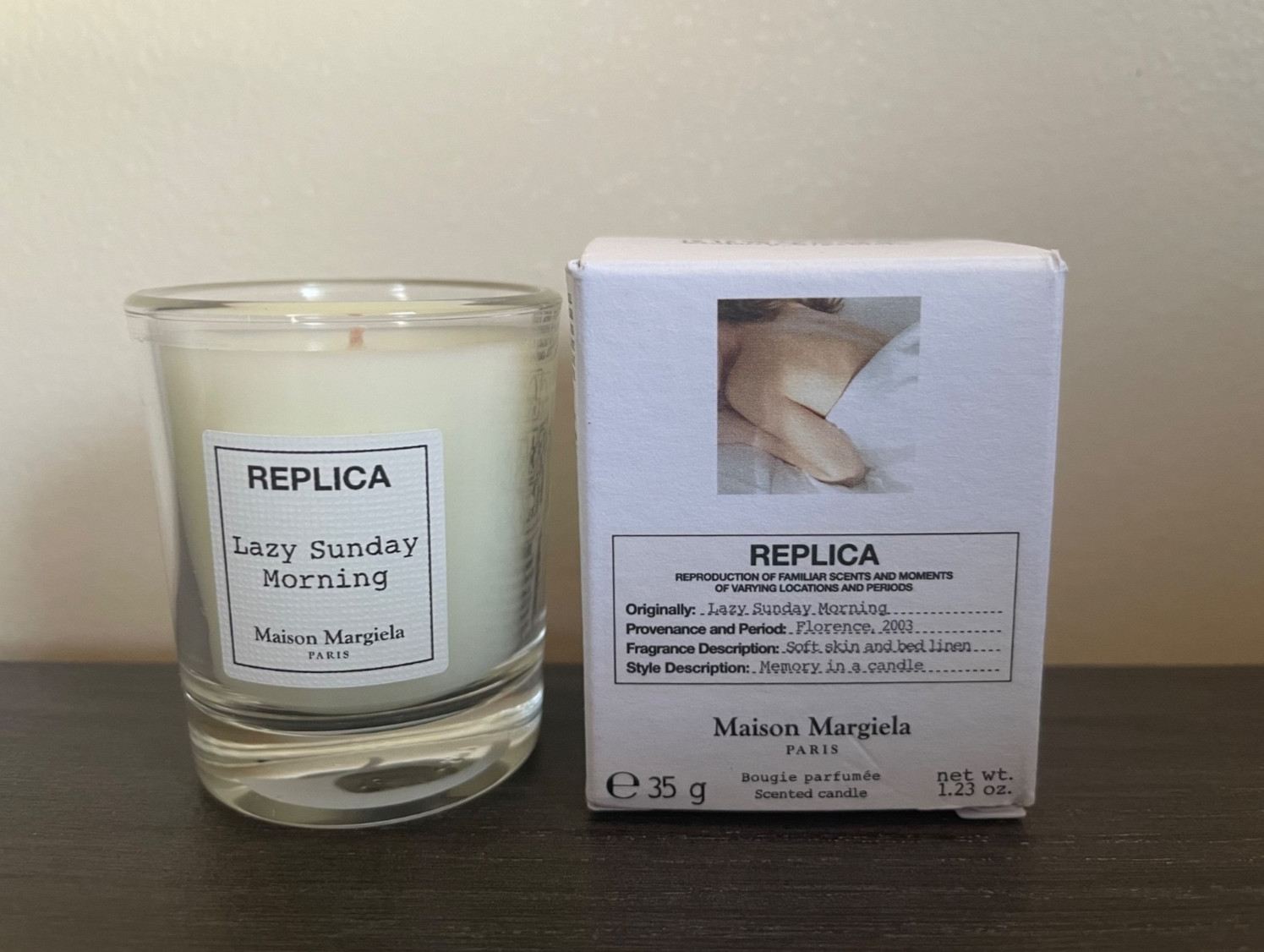Maison Margiela Replica Lazy Sunday Morning Mini Candle 35g/1.23oz NIB