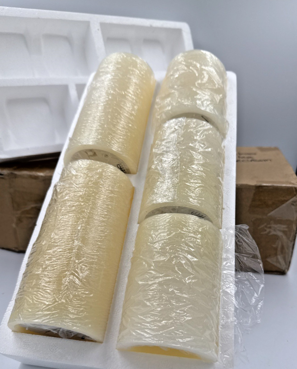 5-Pack Flameless LED Pillar Candles Real Wax Moving Flame Set NIB