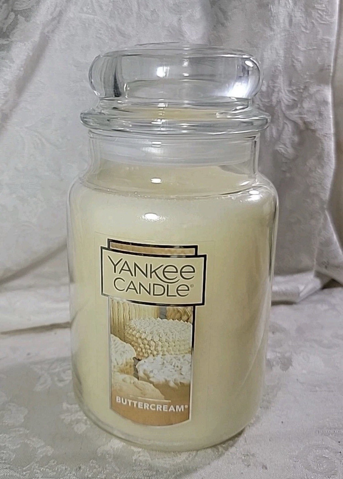Yankee Candle BUTTERCREAM 22 oz LARGE JAR Candle NEW – Retired scent