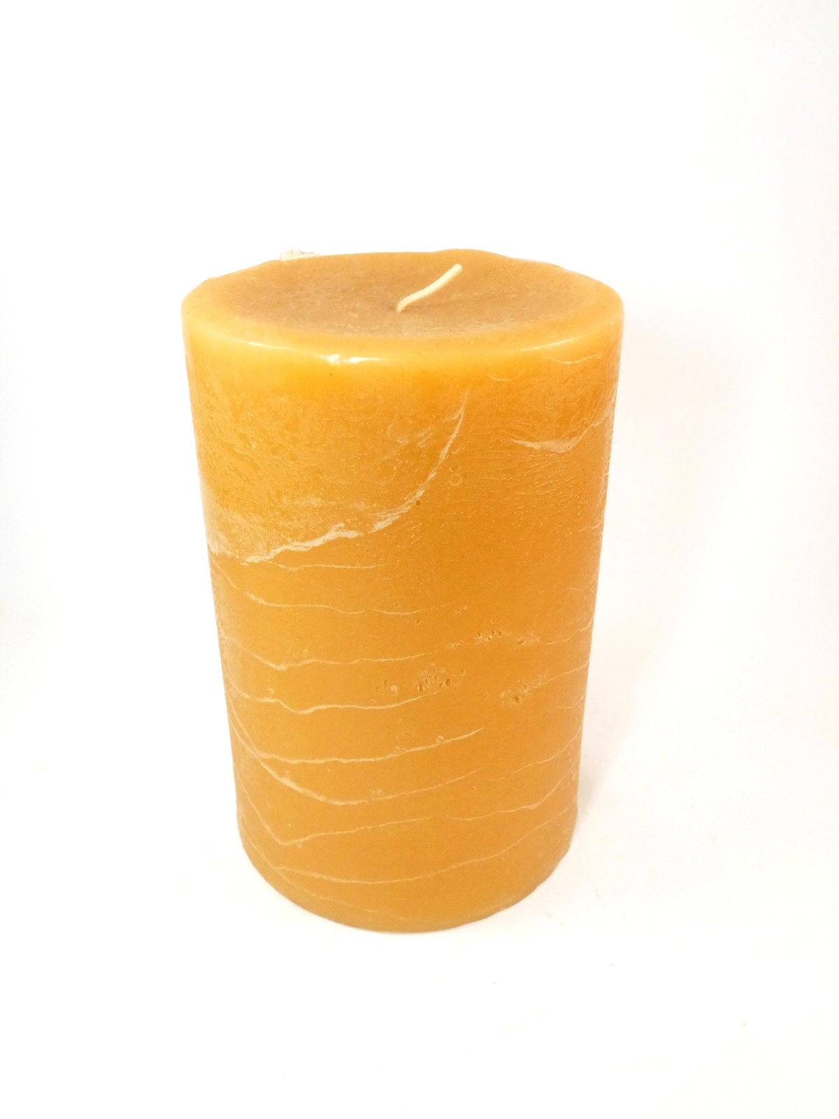 NEW Pier 1 Tuscan Herb Pillar Candle 4×6 Retired 140 Hrs Orange Scented Textured