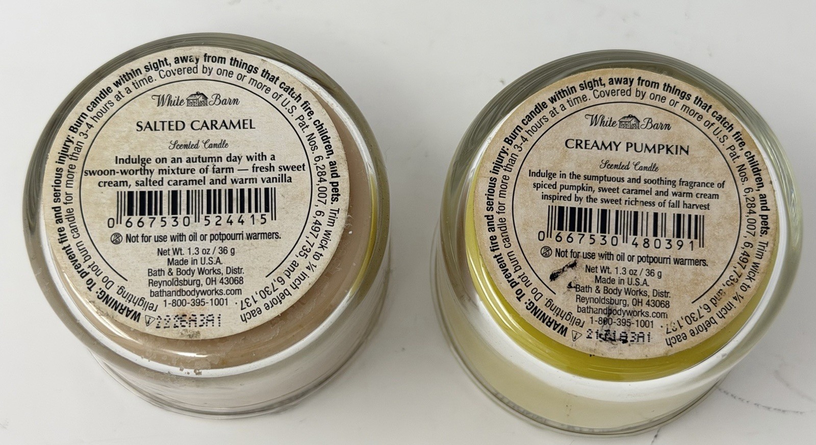 Bath & Body Works Fall Mini Candle Lot- Cranberry Woods, Spiced Cider, Autumn