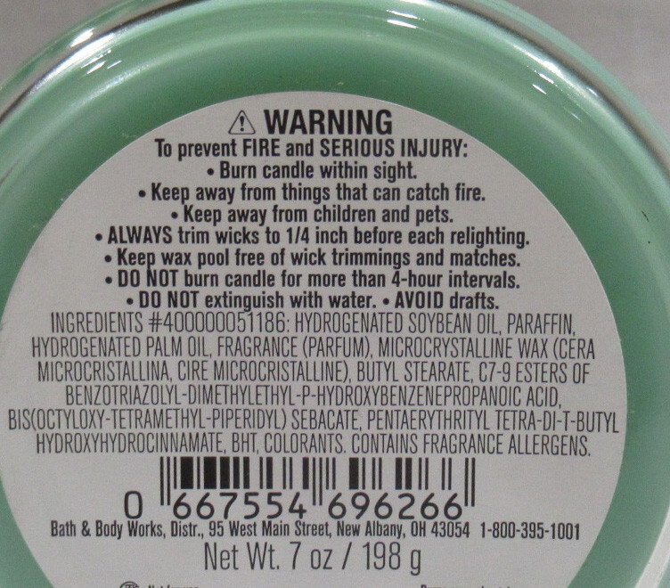 Bath & Body Works Scented Mason Jar Candle 1-wick 25-45 hrs LEMON MINT LEAF