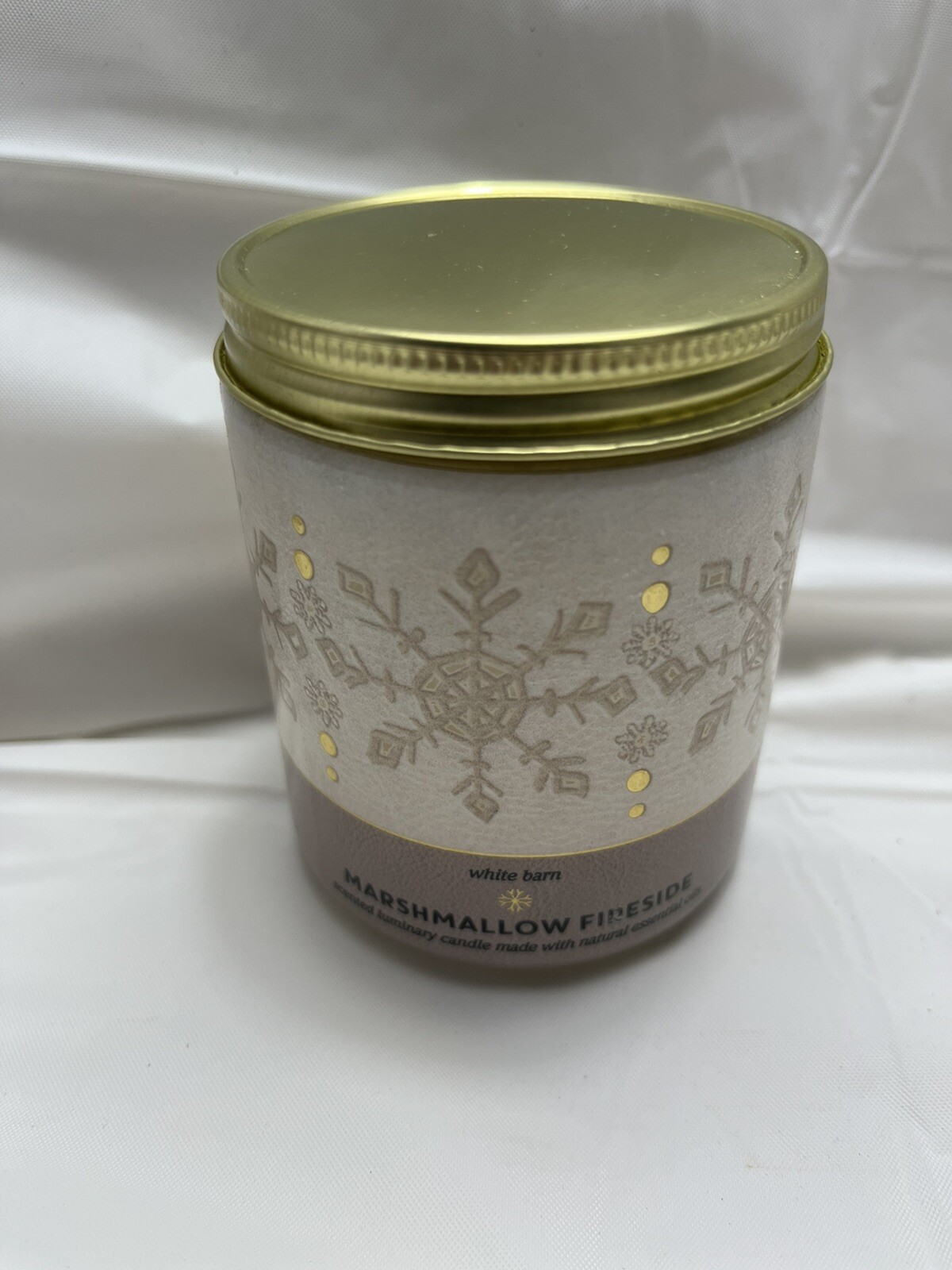 BATH & BODY WORKS MARSHMALLOW FIRESIDE SMALL 1-WICK 7 OZ.SCENTED CANDLE