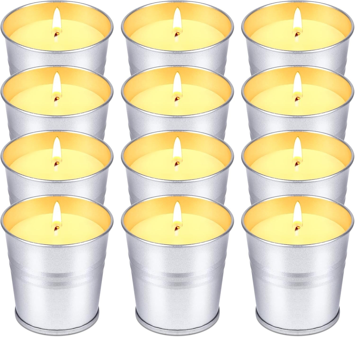 Citronella Candles Outdoor Indoor, 12 Pack Citronella Candles for Patio, Summ…