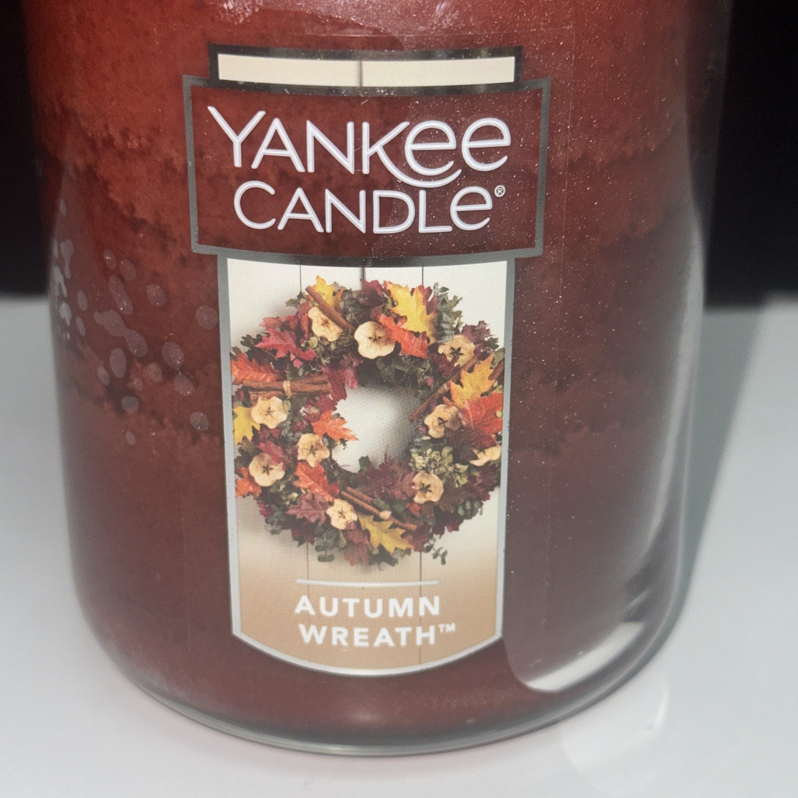 LOT OF 2-NEW-Yankee Candle AUTUMN WREATH Large Jar 22oz