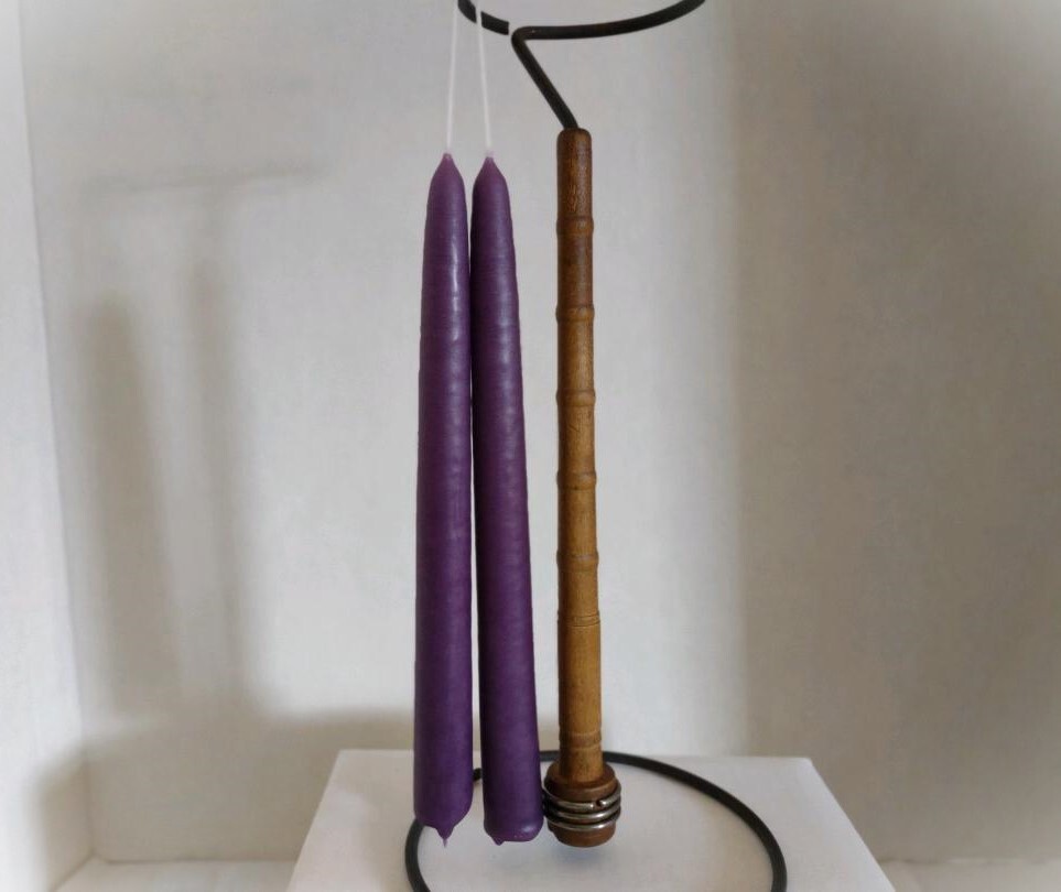 Hand-Dipped Taper Candle Pair ~ 9″ Standard size ~ 3/4″ diameter base ~ 6 Colors