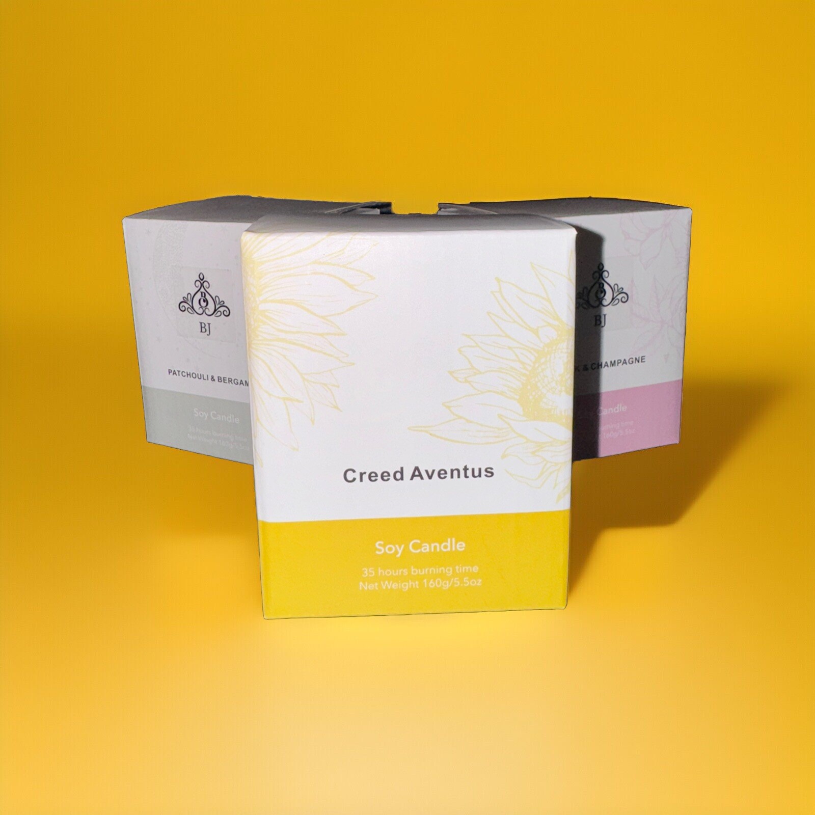 Creed Aventus, Pink & Champagne, Patchouli & Bergamot Candles -Free Shipping