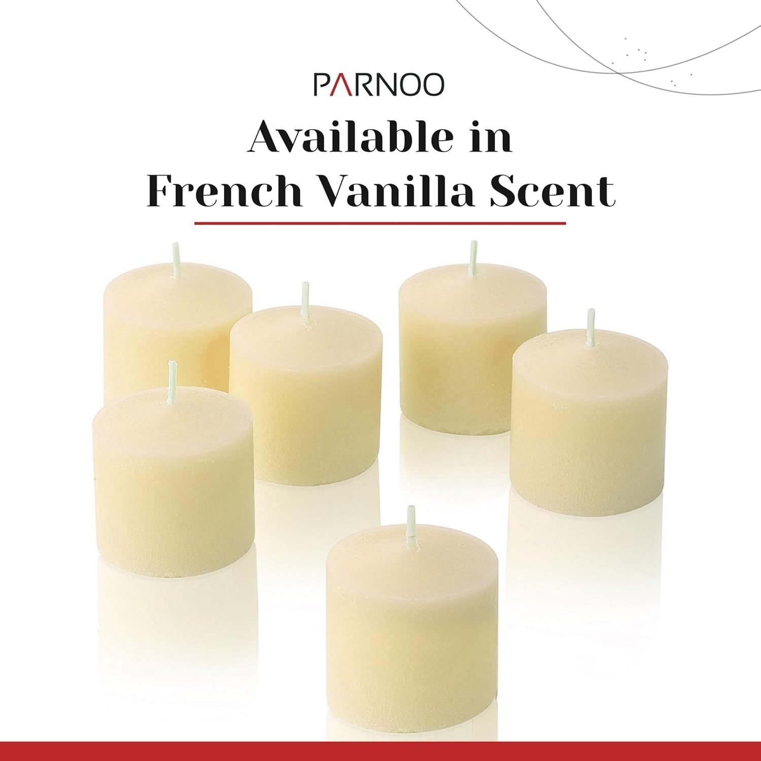 Luxurious French Vanilla Scented Votive Candles, 12-Pack, Perfect for Home Decor