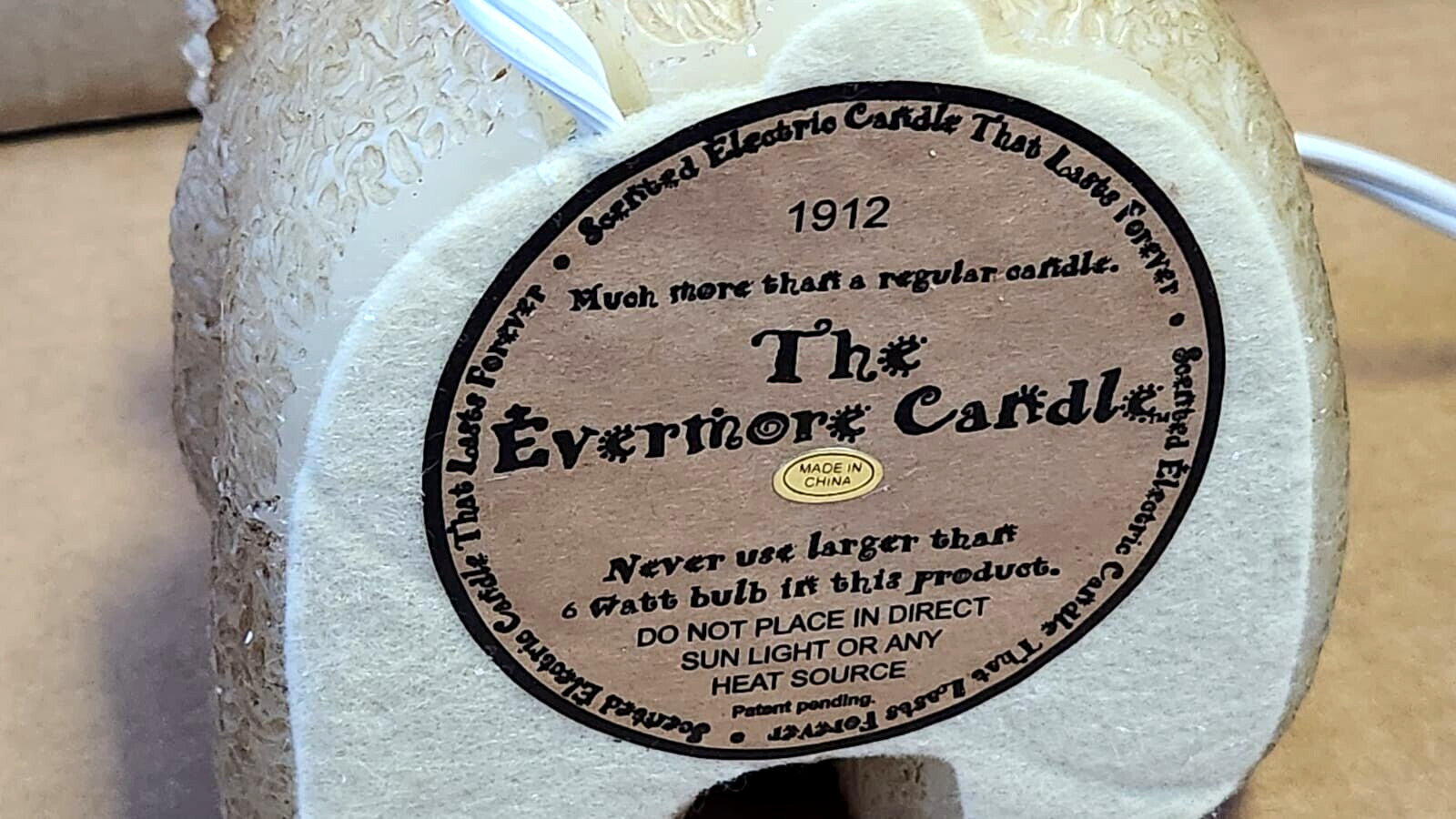 The Evermore Candle Bear EC-130 A Scented Electric Candle 4–6-Watt Bulb