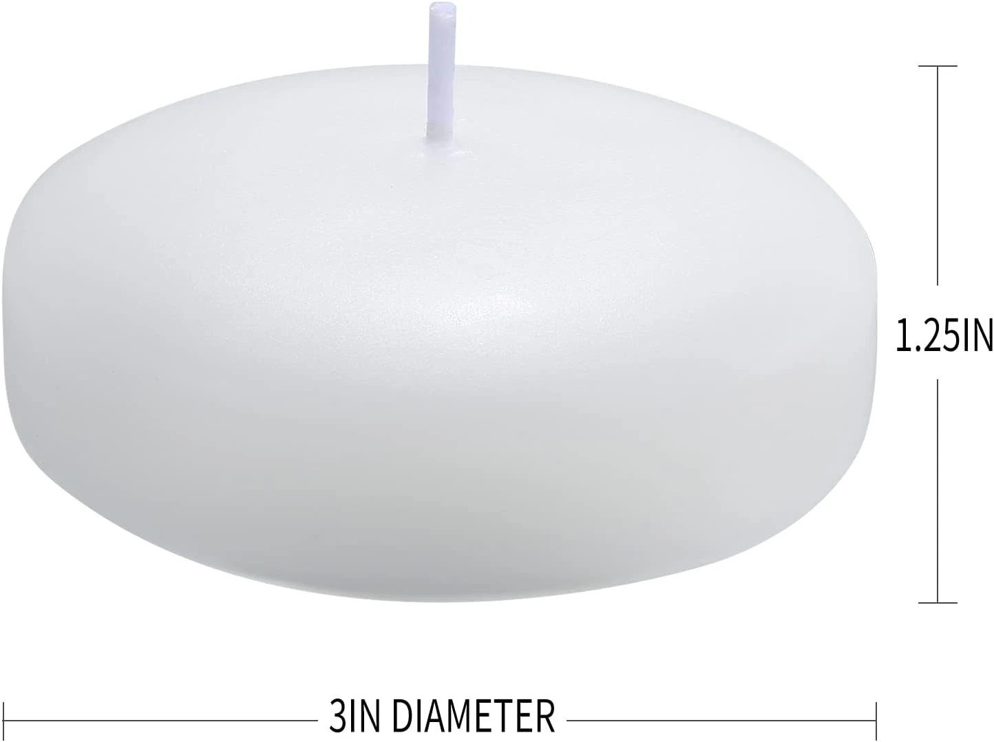 Artistic 36 Piece Floating Candle Set – 3” Dripless Wax for Weddings & Décor