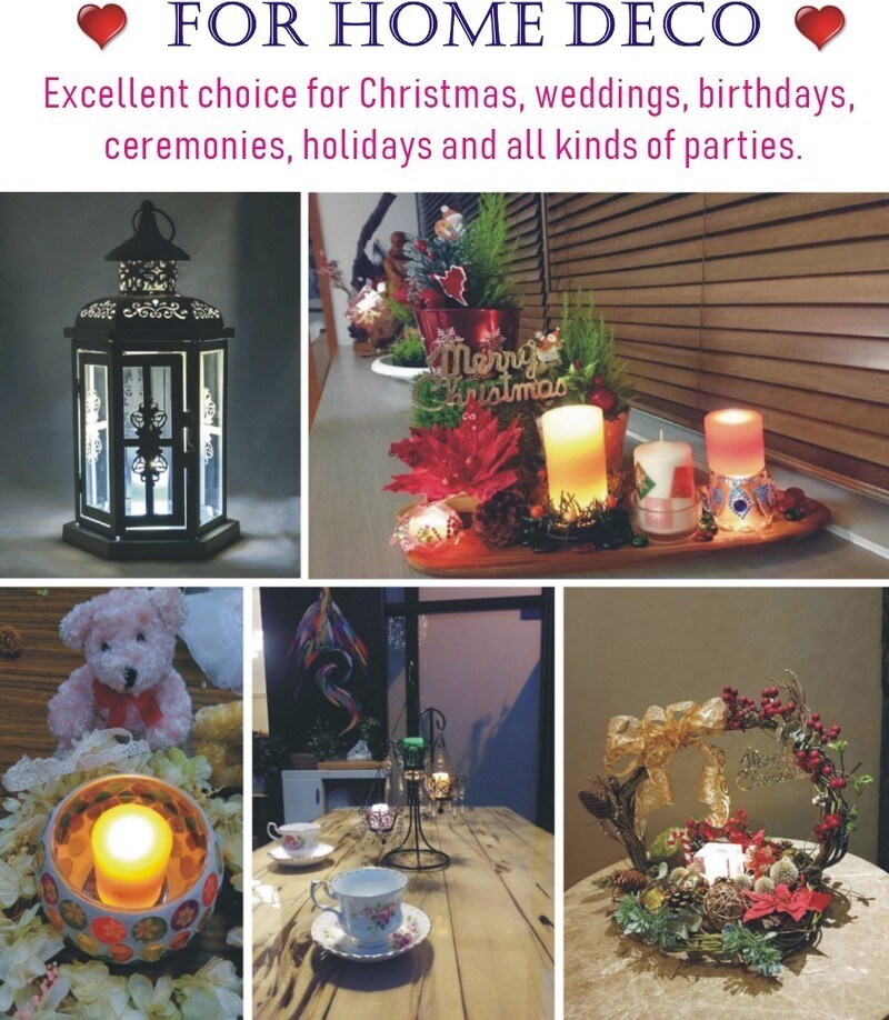 RICH ROSE LED Candle Rechargeable Touch Control Dimmable up to 5 days