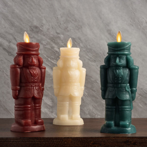 Luminara 8″ Flameless Nutcracker Figural