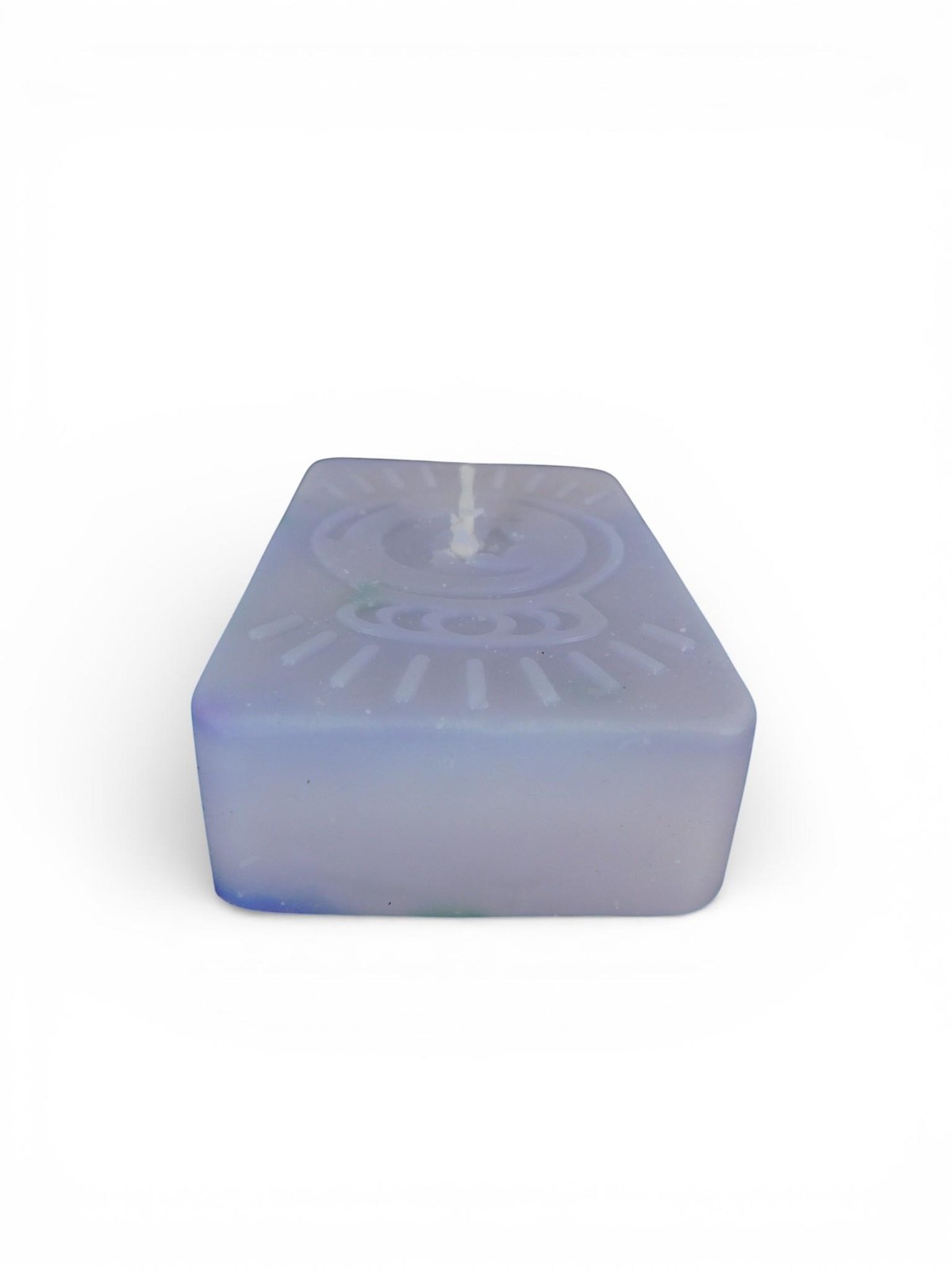 Handmade Rectangular Moon Symbol Candle Single Wick Wax Block Mystic Altar Decor
