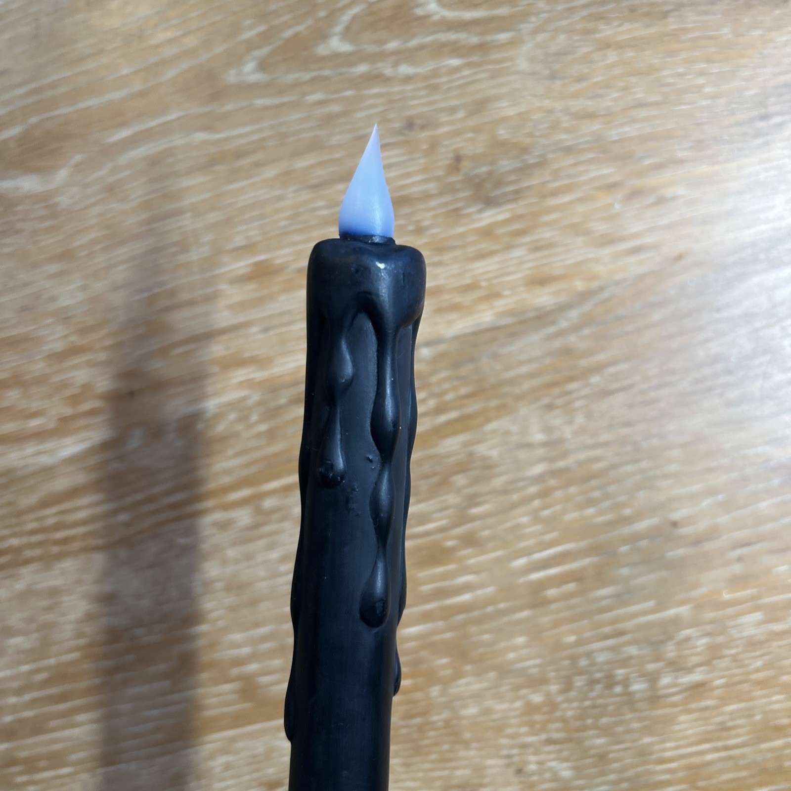 Pier 1 Flameless Flickering LED Taper 10-3/4 In Candles Black Halloween