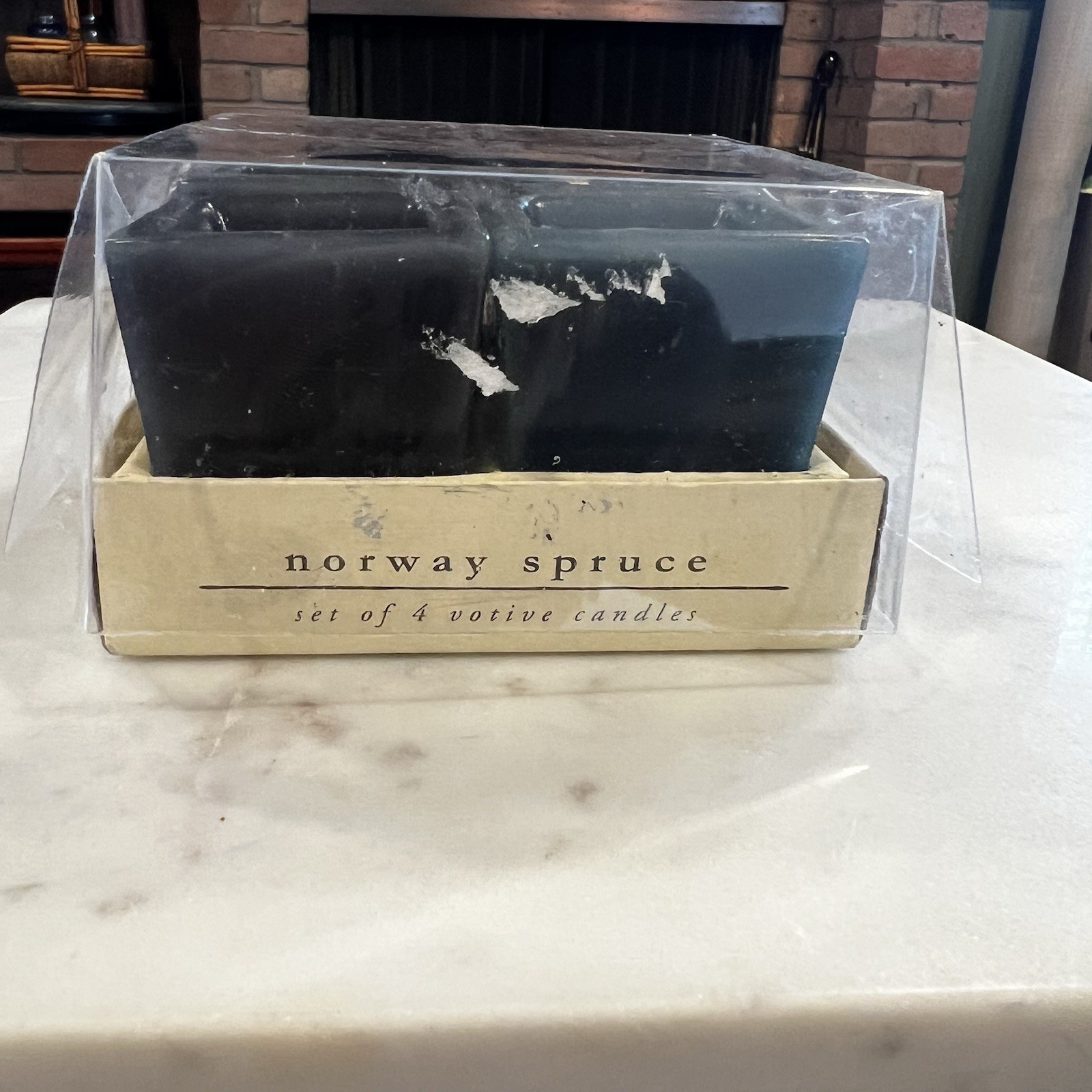 Pier 1 Imports Votive Candles Norway Spruce New Set Of 4 Holidays Christmas