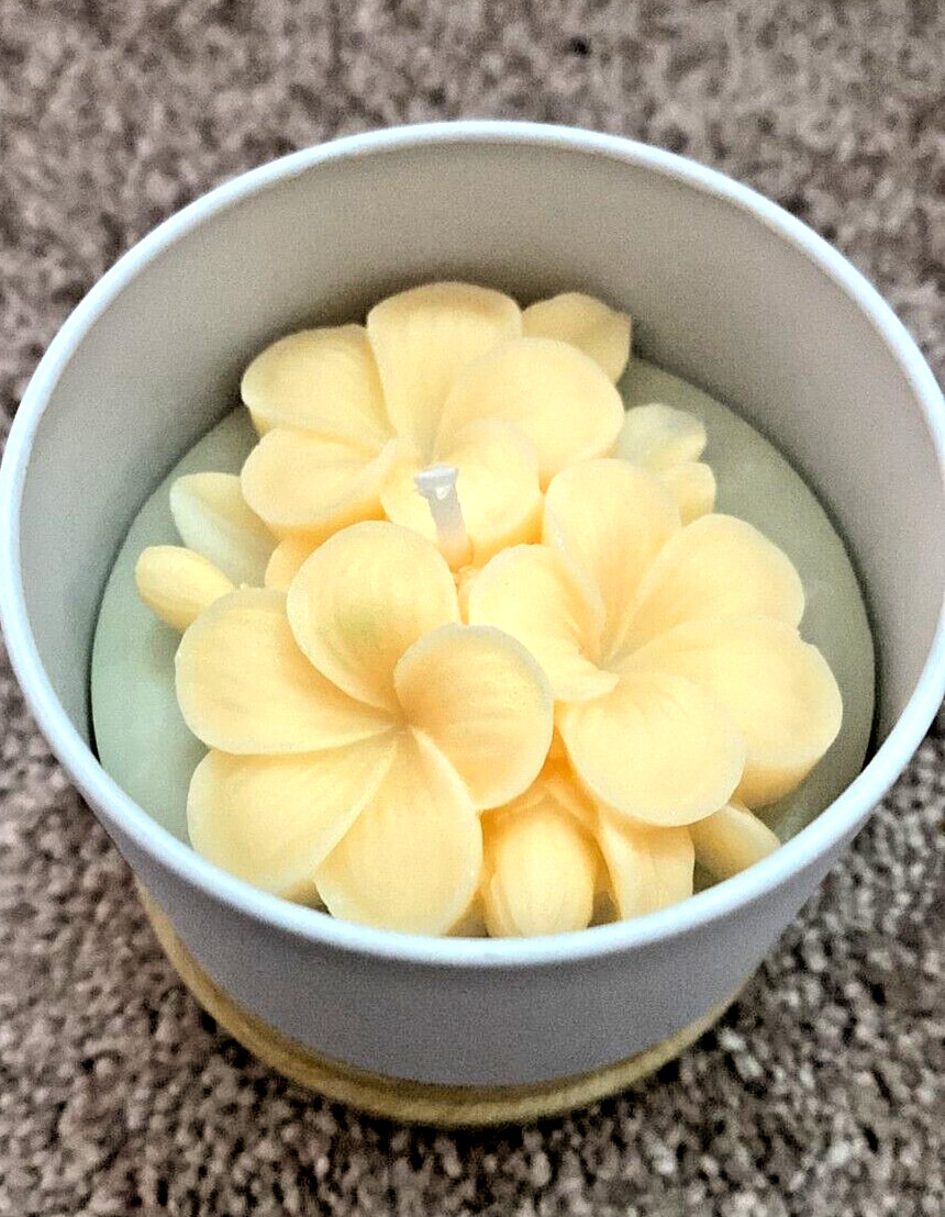 Handmade Flower Candles Made From Soywax In 4oz & 2oz Tins – Lightly Scented