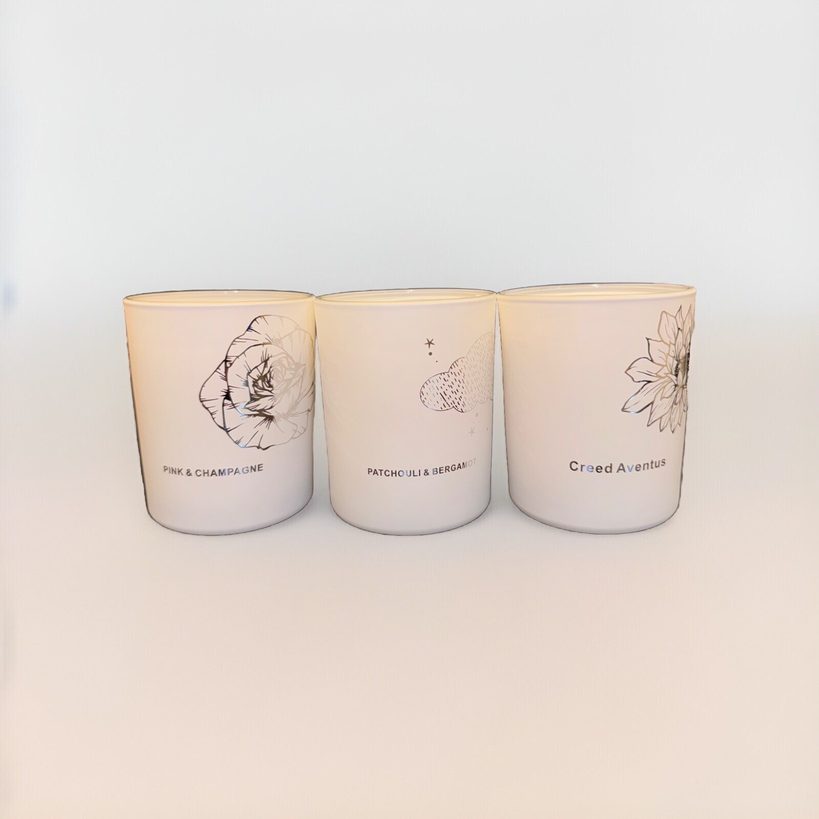Creed Aventus, Pink & Champagne, Patchouli & Bergamot Candles -Free Shipping
