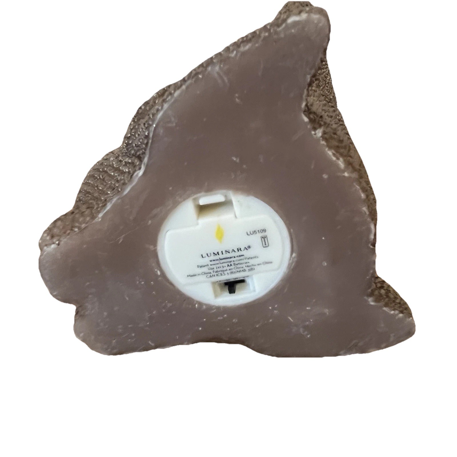 Luminara Flameless TURKEY Candle Brown Bronze Brush Accents, No Remote Rare