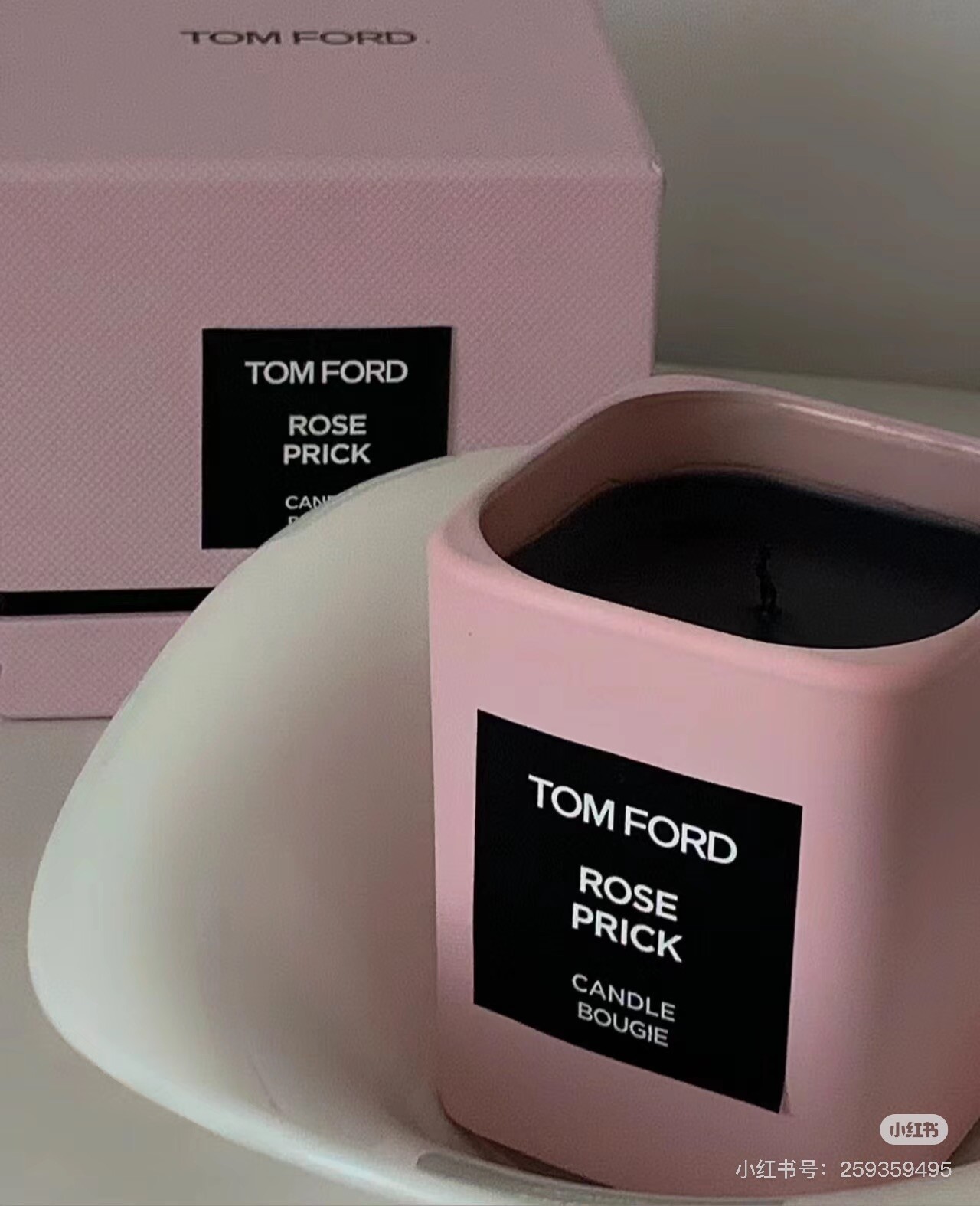 Tom Ford Rose Prick Candle Bougie – Brand New, Sealed in Box, Height 2.25″