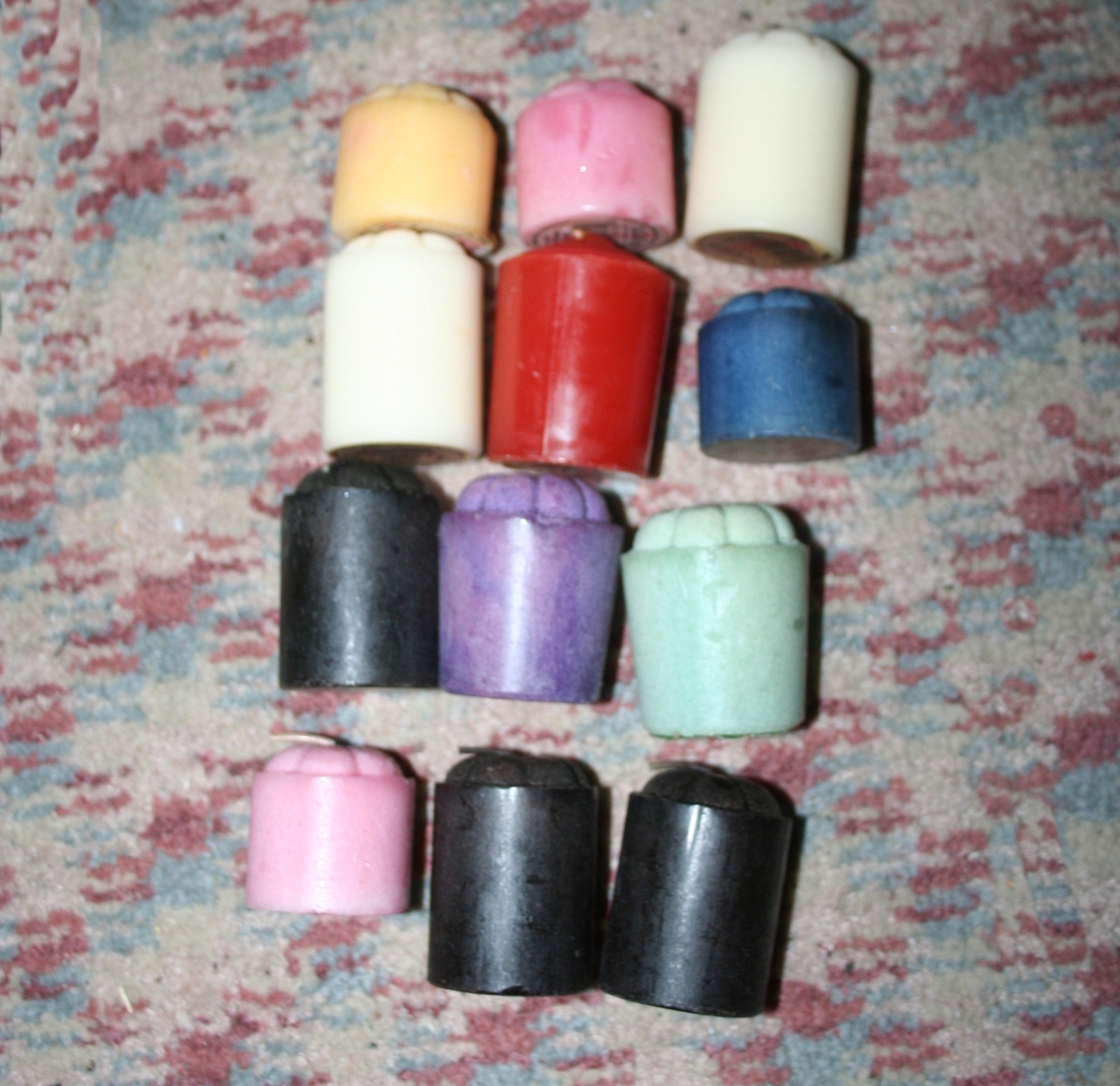 (12) Multi Color Highly Scent Disc.Paraffin Voltive Candle-Lite Early 2000s LT-1