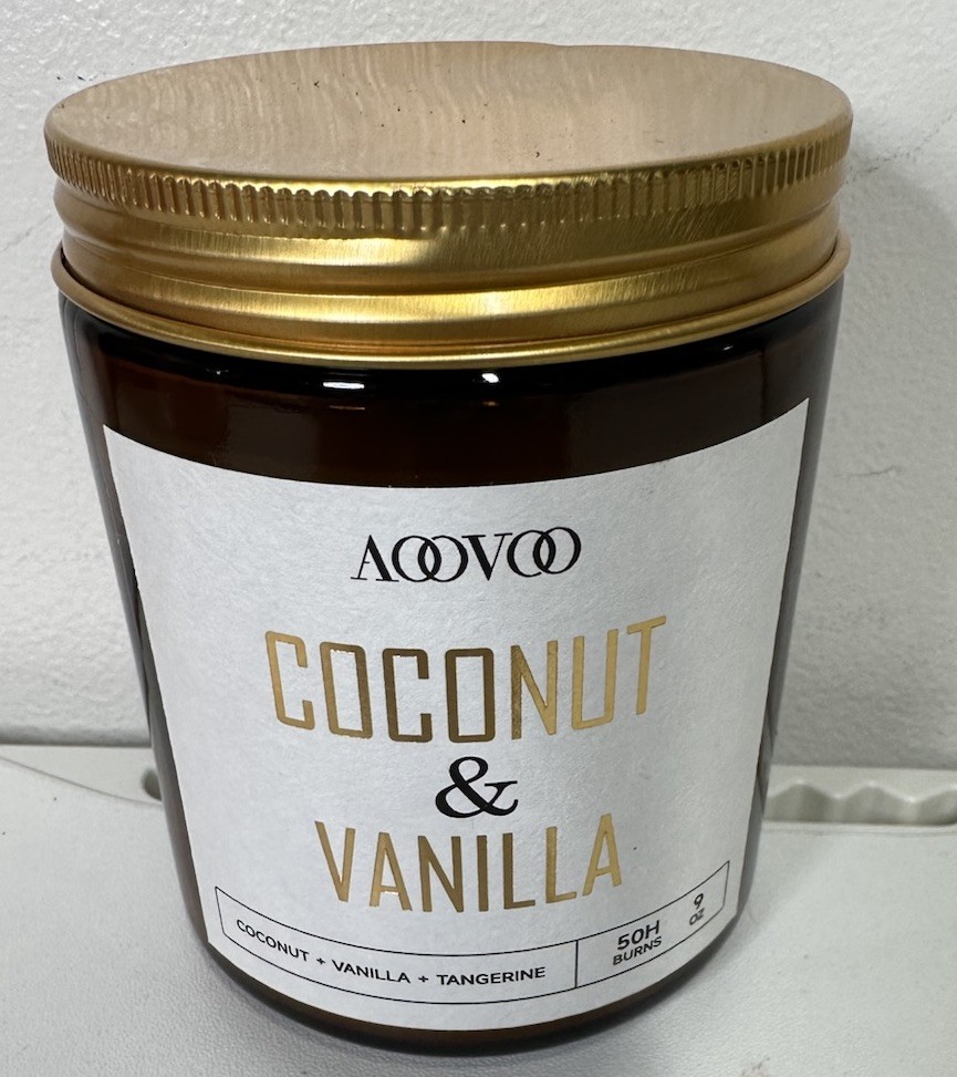 Coconut Vanilla Candles – 9 oz Scented Candles, Aromatherapy Candle NEW