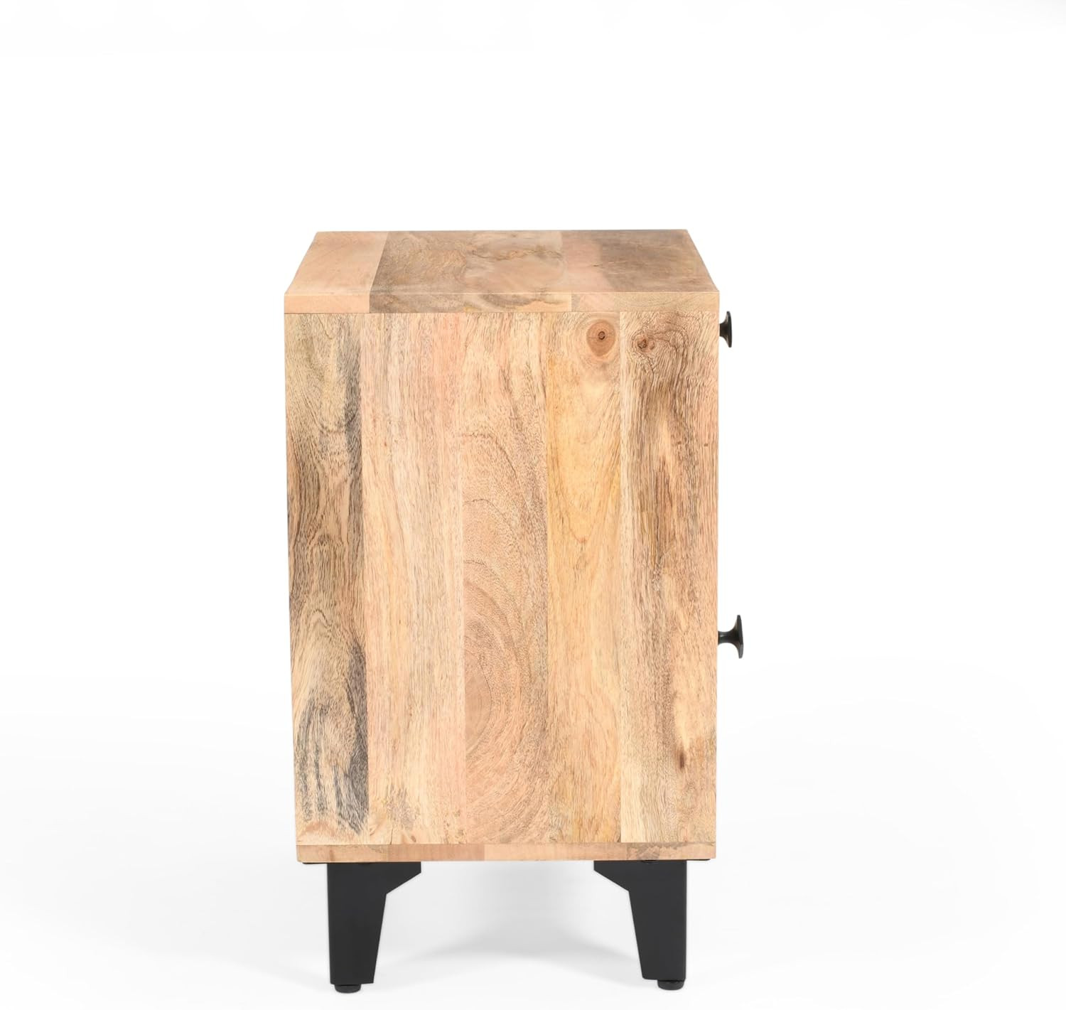 Shinon Mango Wood Nightstand with 1 Drawer, End Table/Sofa/Bed Side Table/Storag