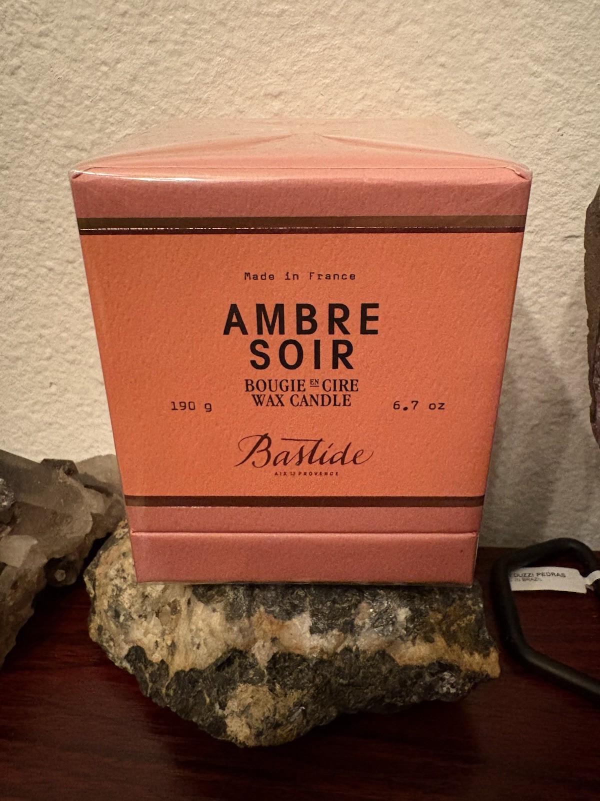 Bastide Ambre Soir Scented Jar Candle Amber Glass 6.7 oz