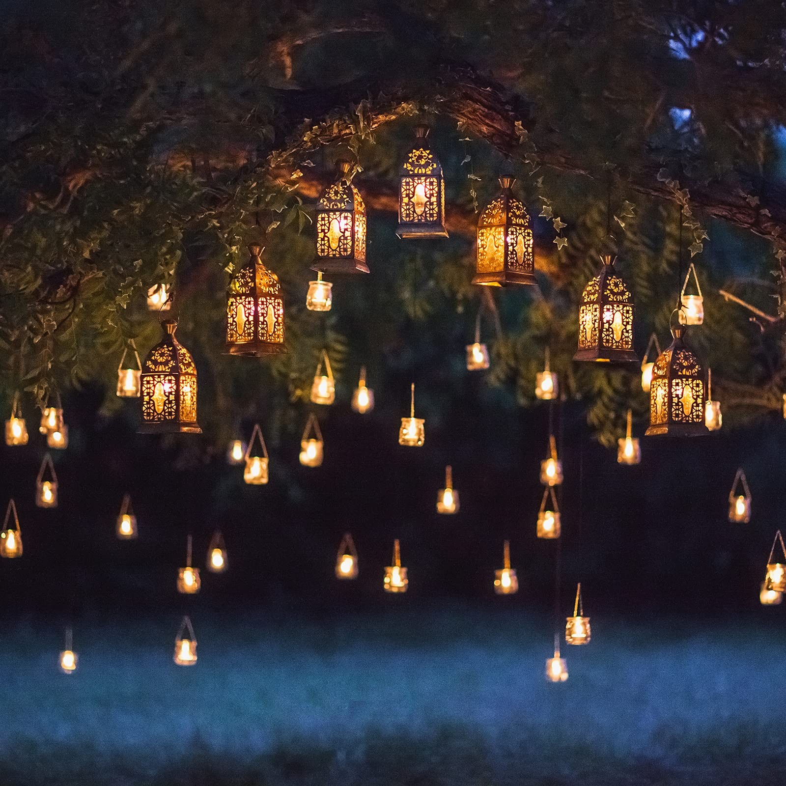 LED Flameless Tealights Candles:Pack of 400 Battery Operated Fake Tealight