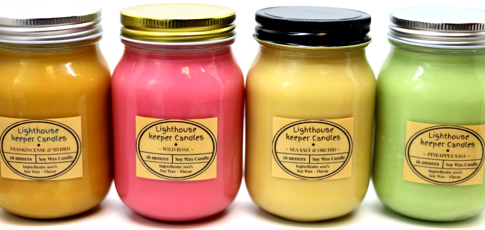 Frankincense and Myrrh 16 oz Soy Candle Free Shipping Strong Scent Hand Poured