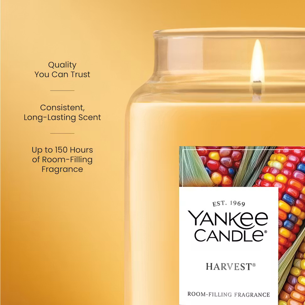 Yankee Candle Harvest Large Jar Candle 22 oz Scented Candle New Hard to find