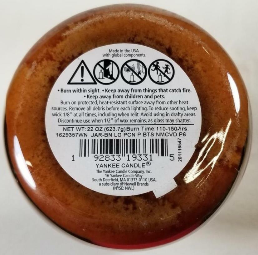 Yankee Candle PECAN PIE BITES Large Jar 22 Oz Brown Housewarmer New Wax