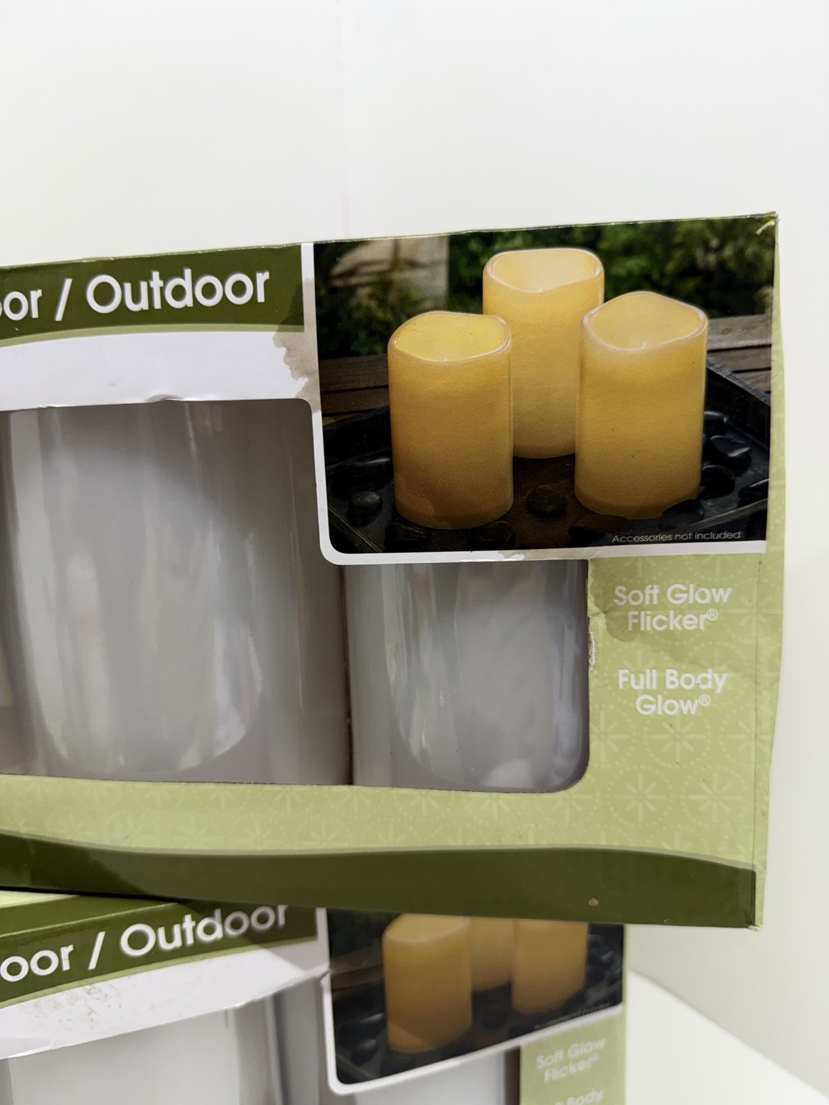 Mission Gallery LED Candles 4×6 Indoor Outdoor 5 Hour Timer 2 Sets 6 Candles