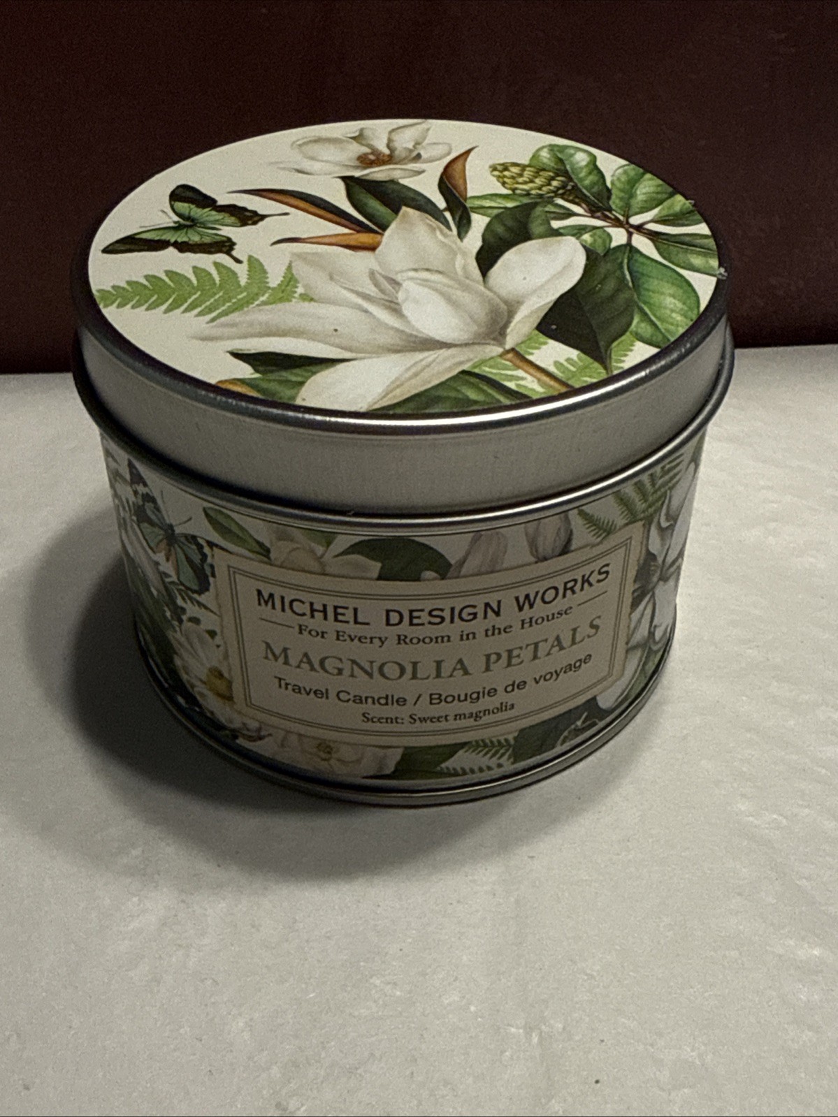 Michel Design Works MAGNOLIA PETALS Candle, Lotion & Hostess Guest Towel Napkins